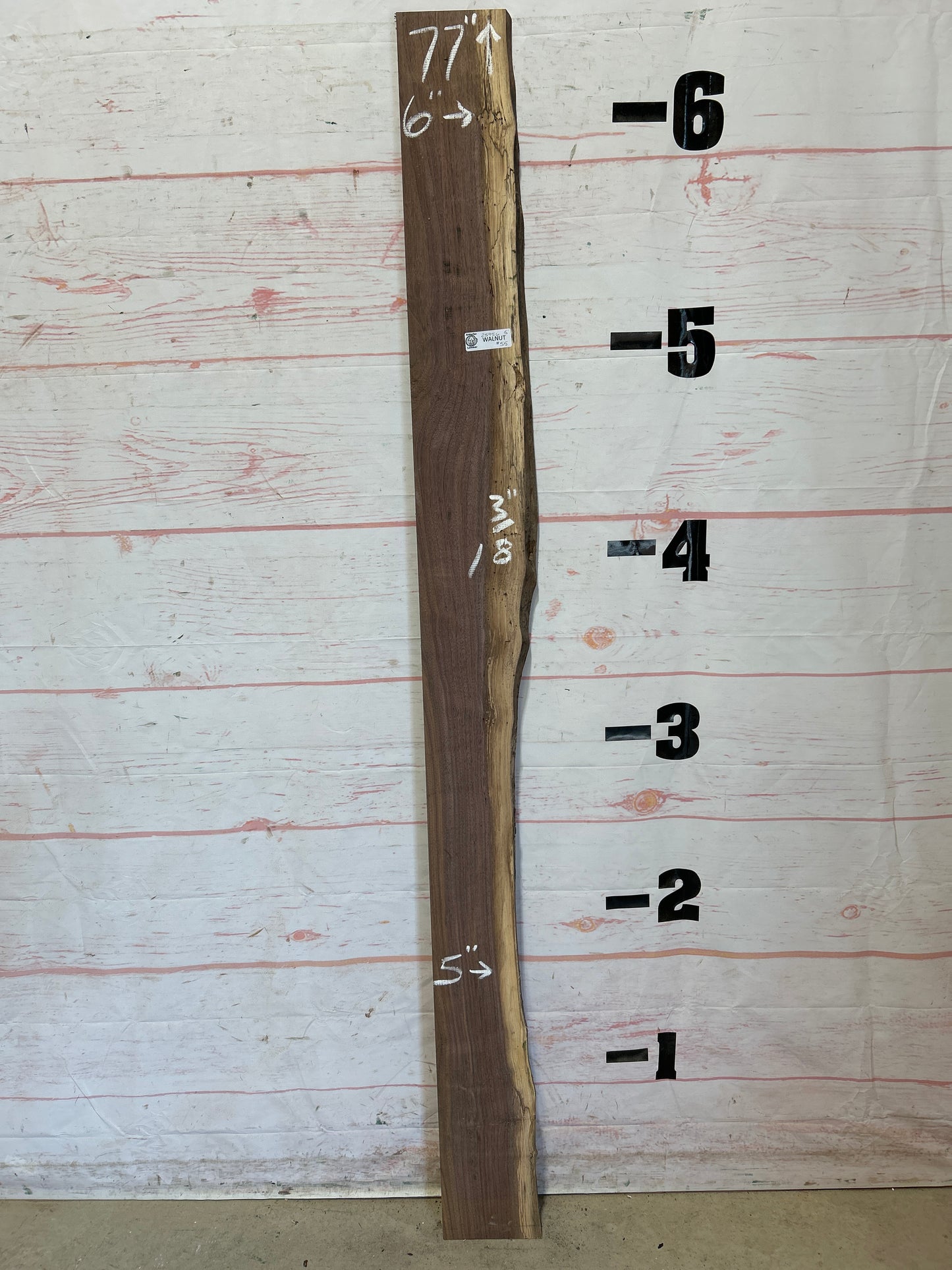 Live Edge Walnut Sku#25956M-5