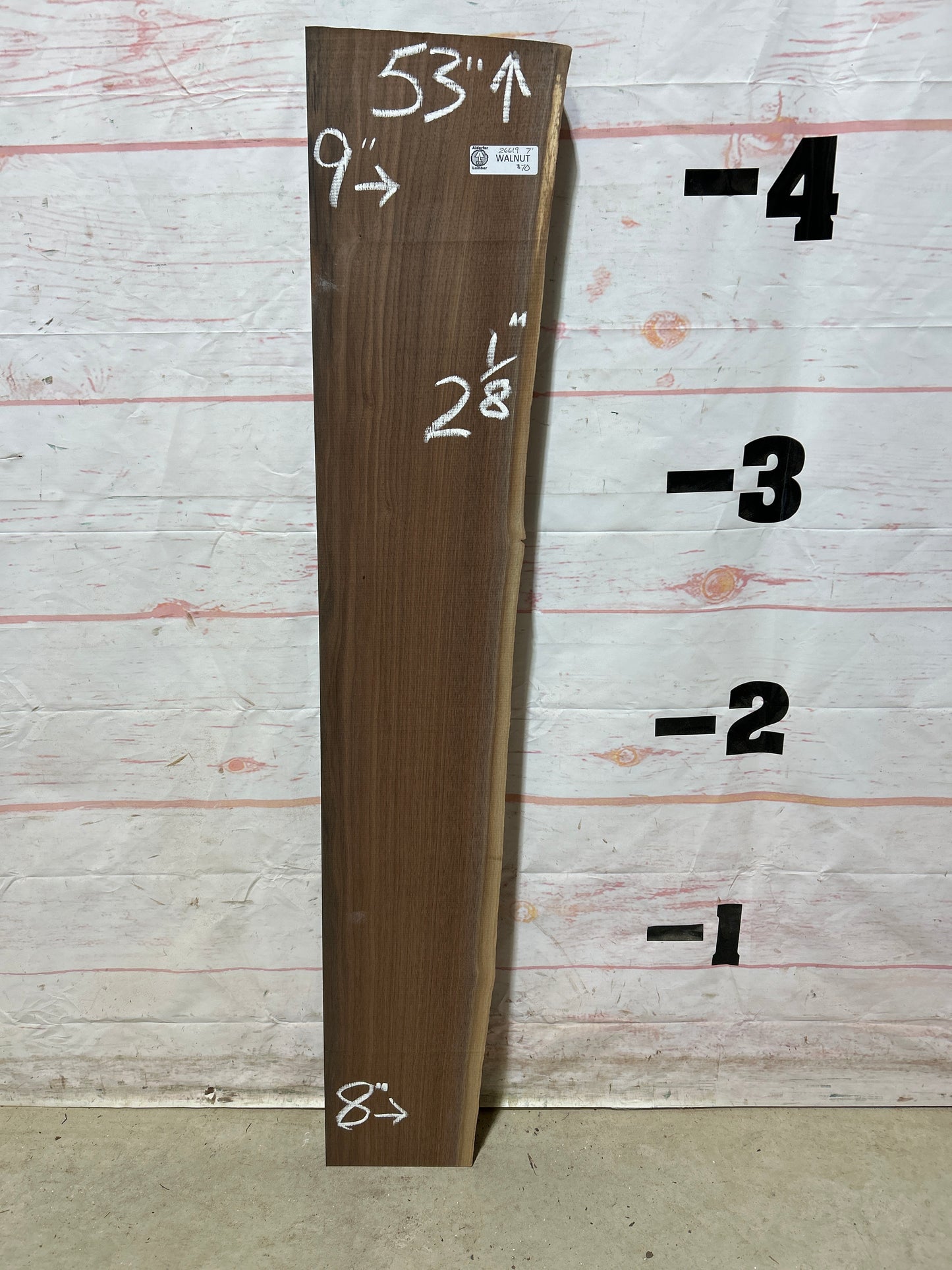 Live Edge Walnut Sku#26619M-7