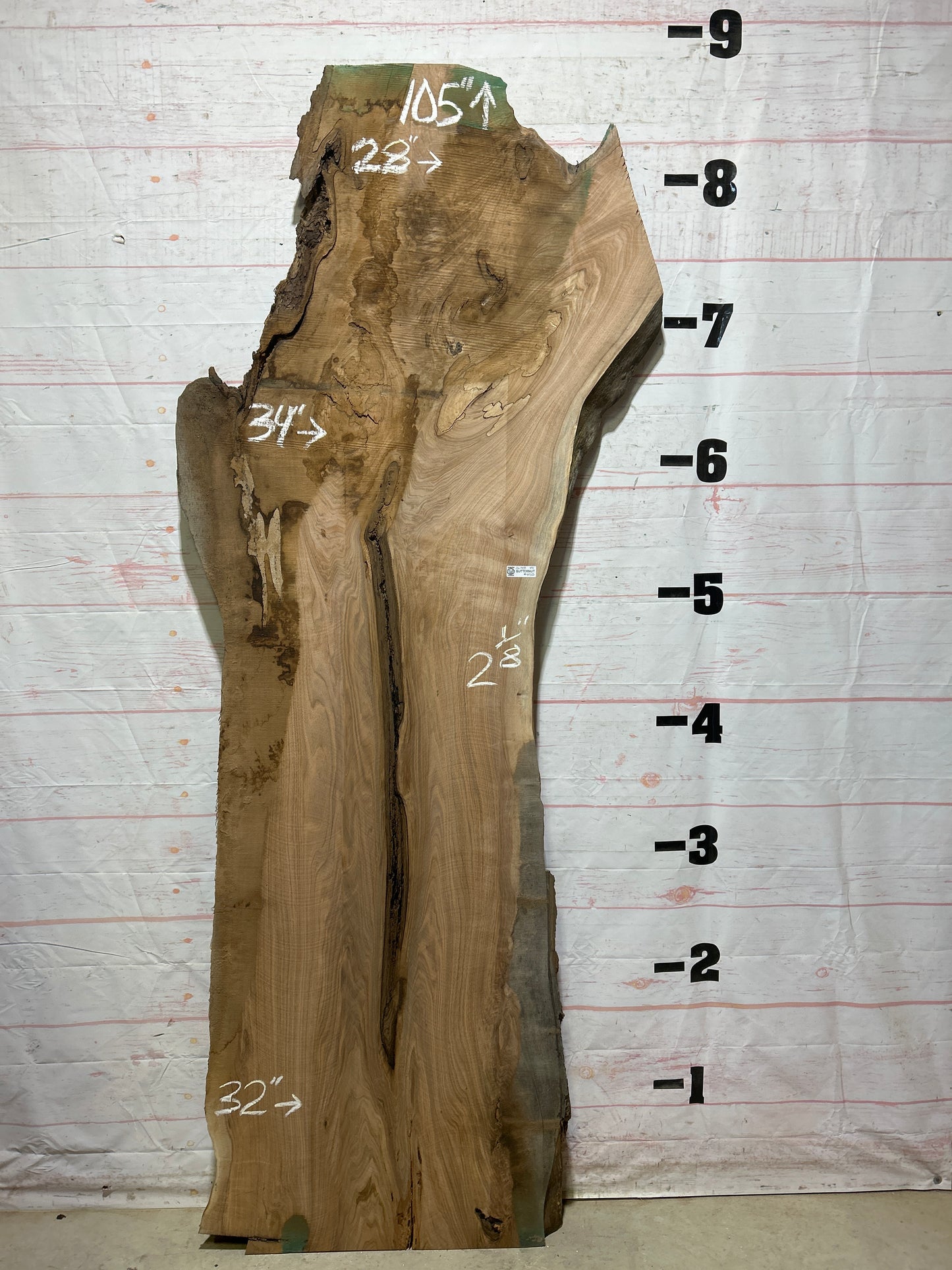 Live Edge Butternut Sku#26748-45