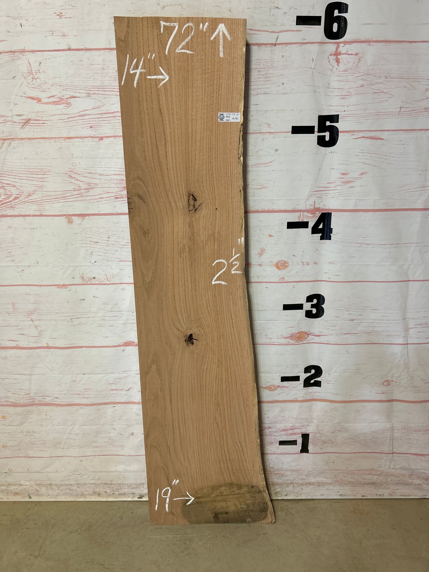 Live Edge Red Oak Sku# 24073-21