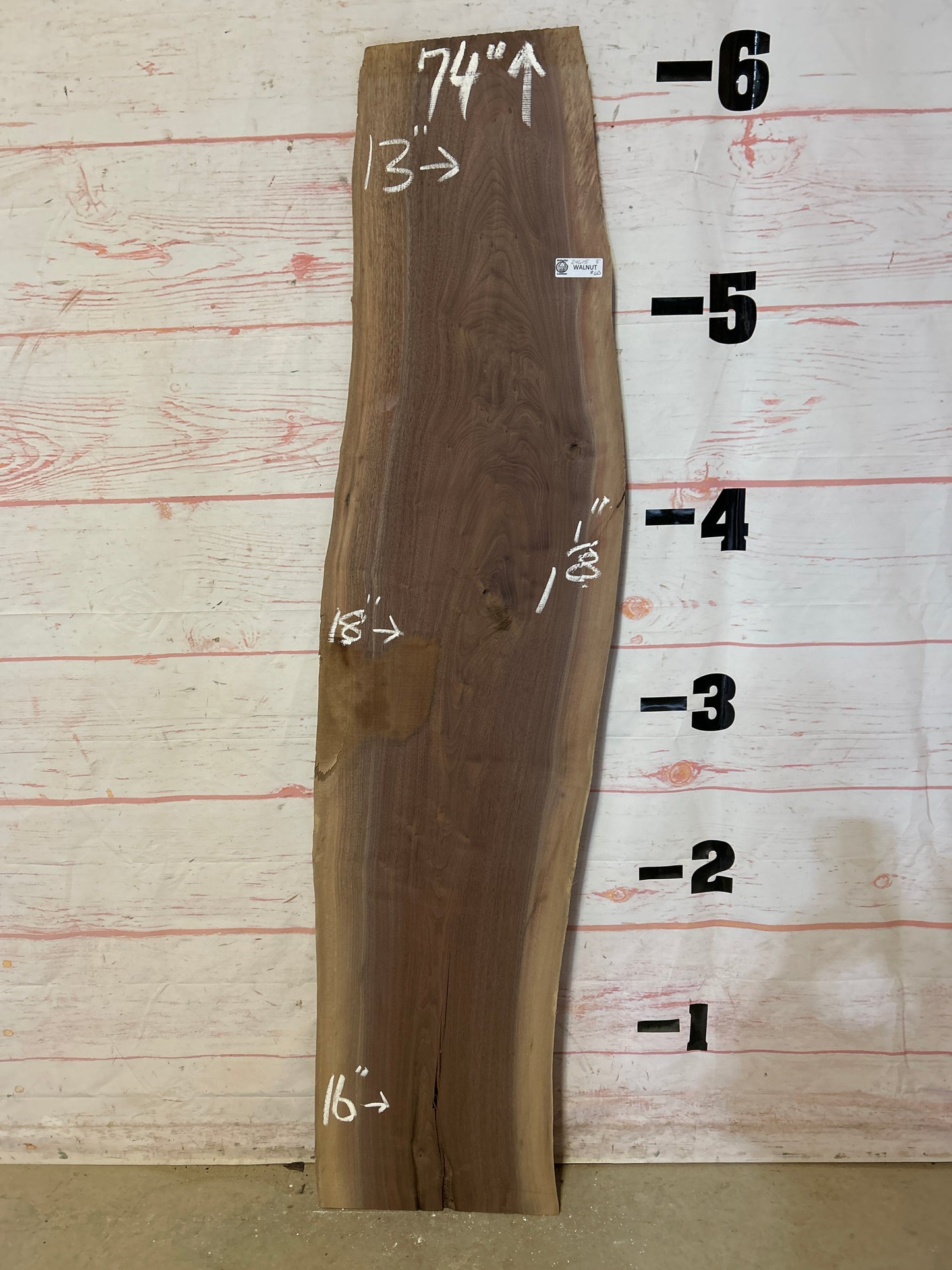 Live Edge Walnut Sku#24615-8