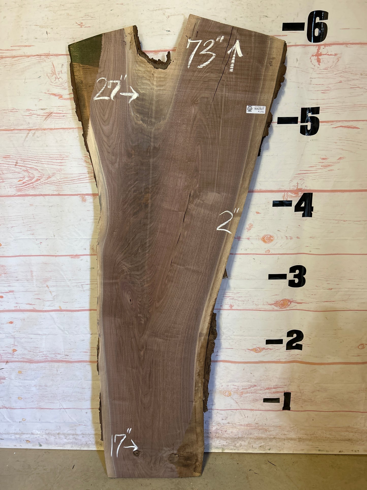 Live Edge Walnut Sku#24750A-22