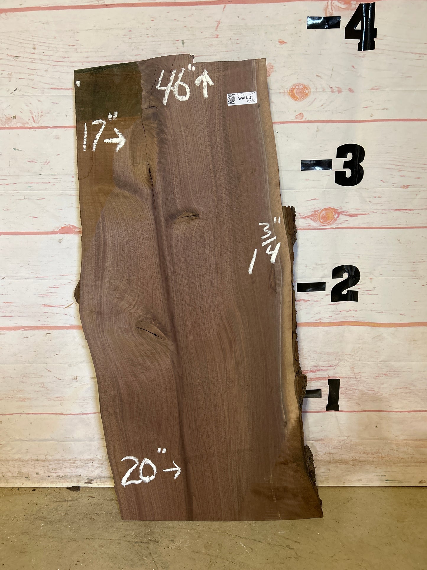 Live Edge Walnut Sku#24628A-11