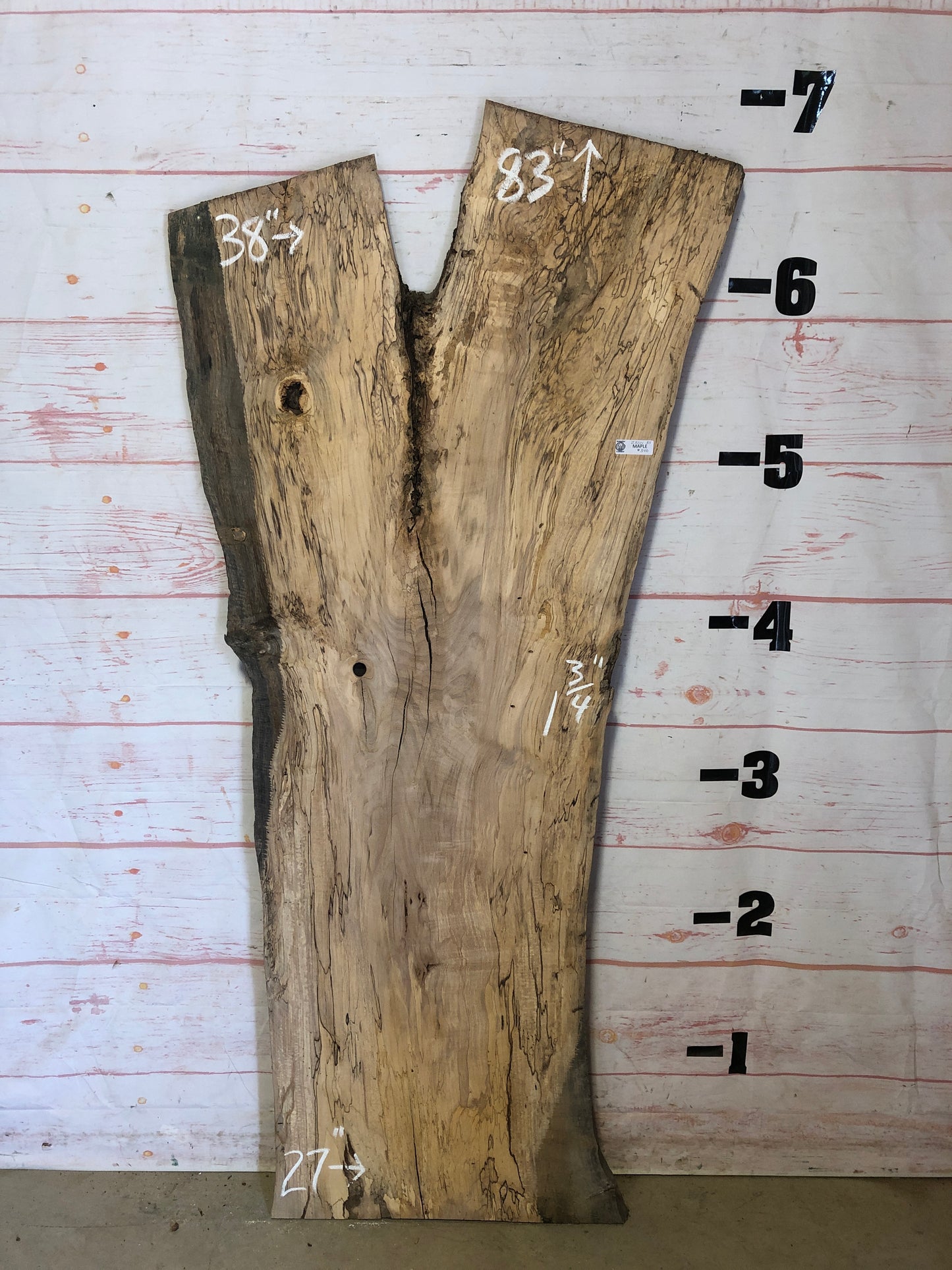 Live Edge Spalted Maple Sku#23221S-33