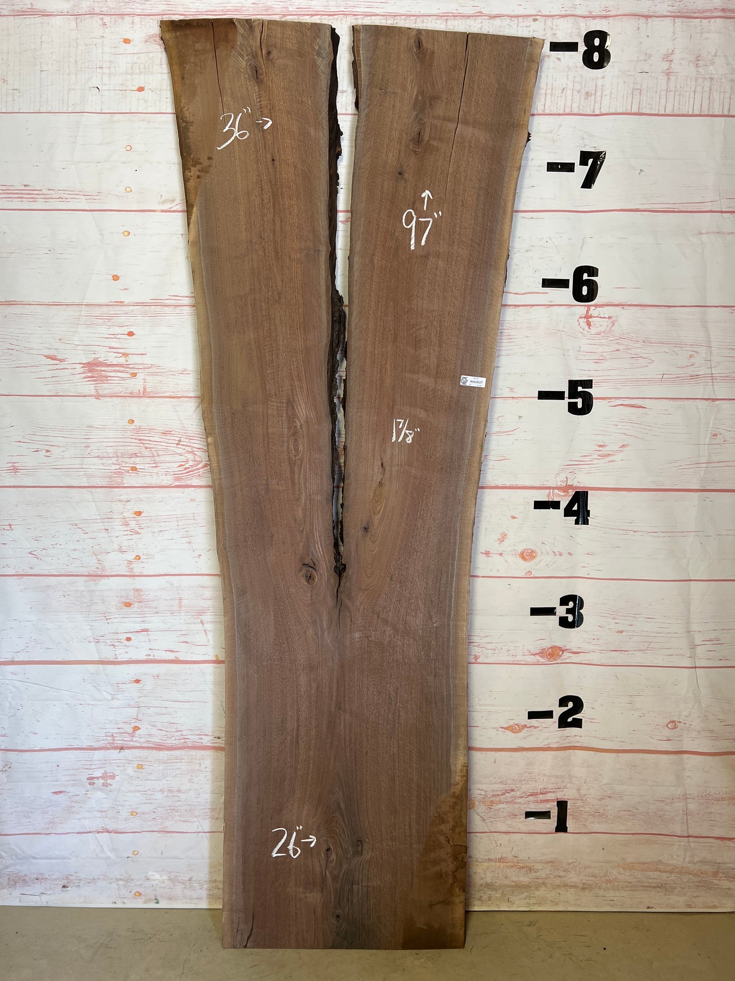 Live Edge Walnut - Sku# 20219J-39