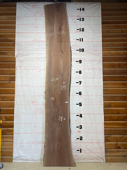 Live Edge Curly Walnut Sku# 26004-73