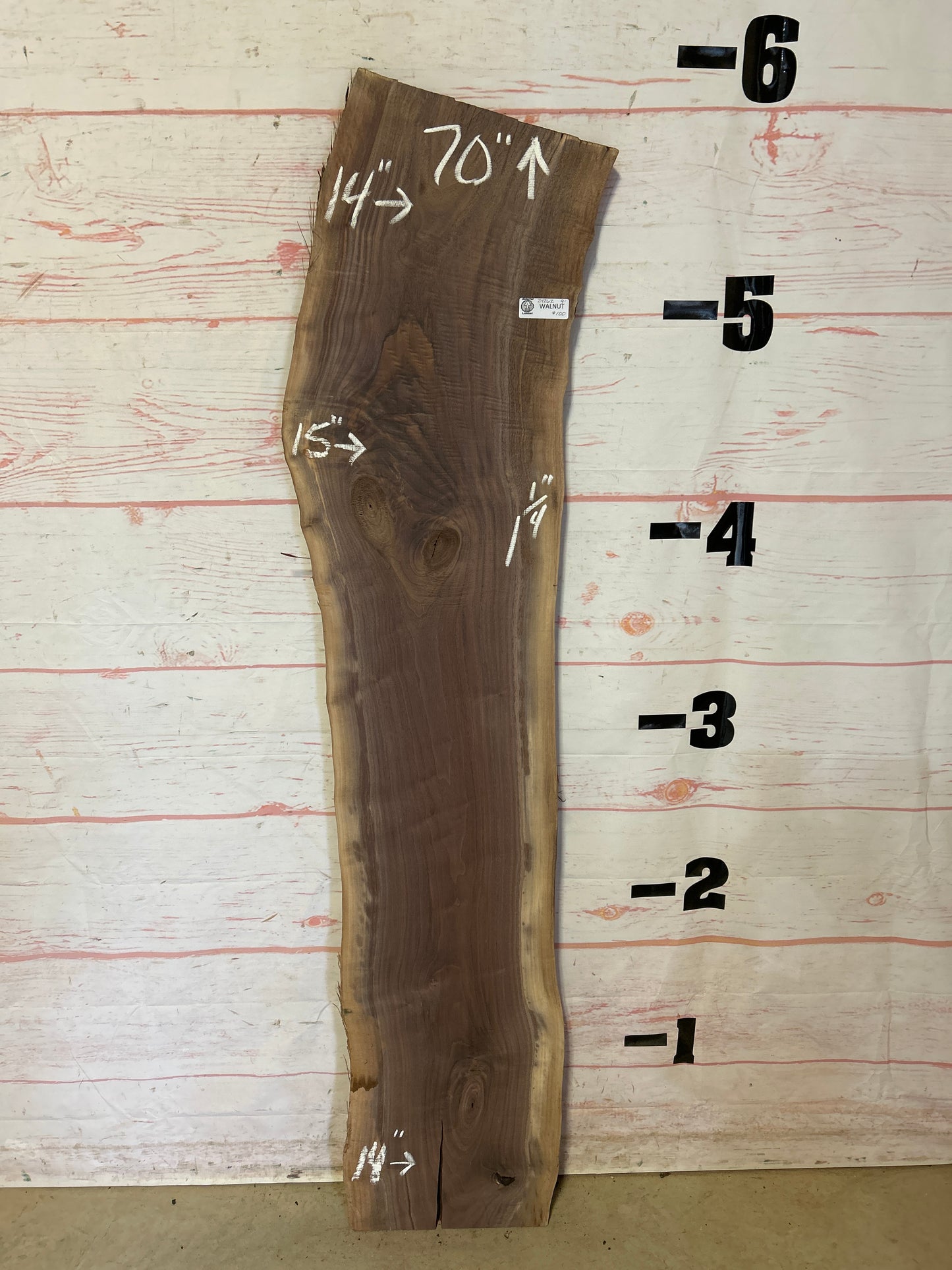 Live Edge Walnut Sku#24262A-9