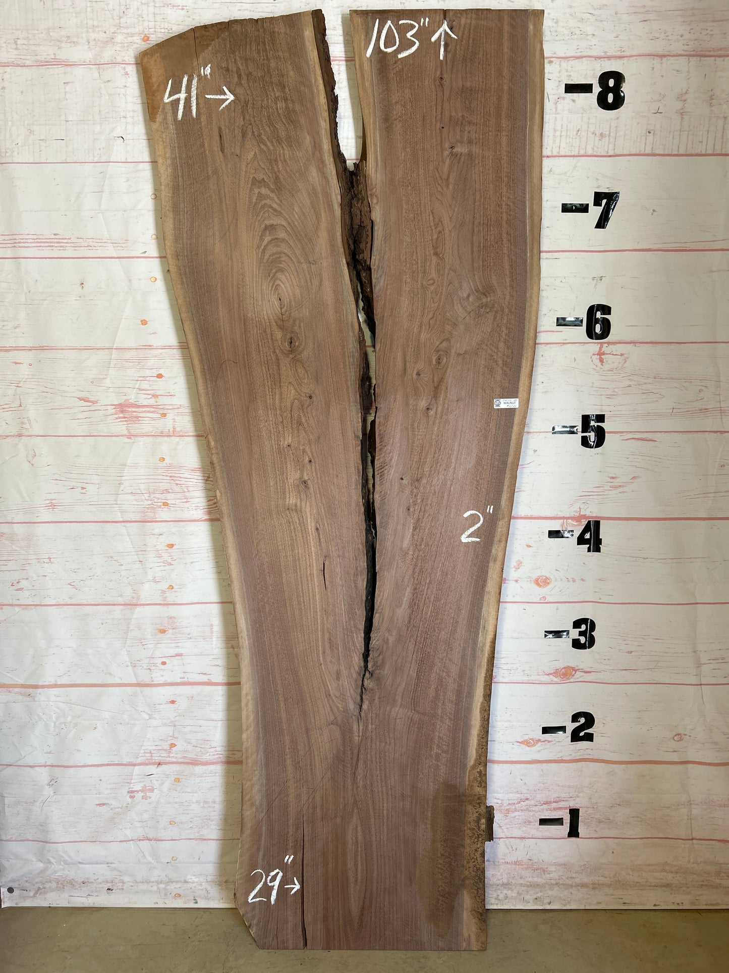 Live Edge Walnut Sku#24059J-50