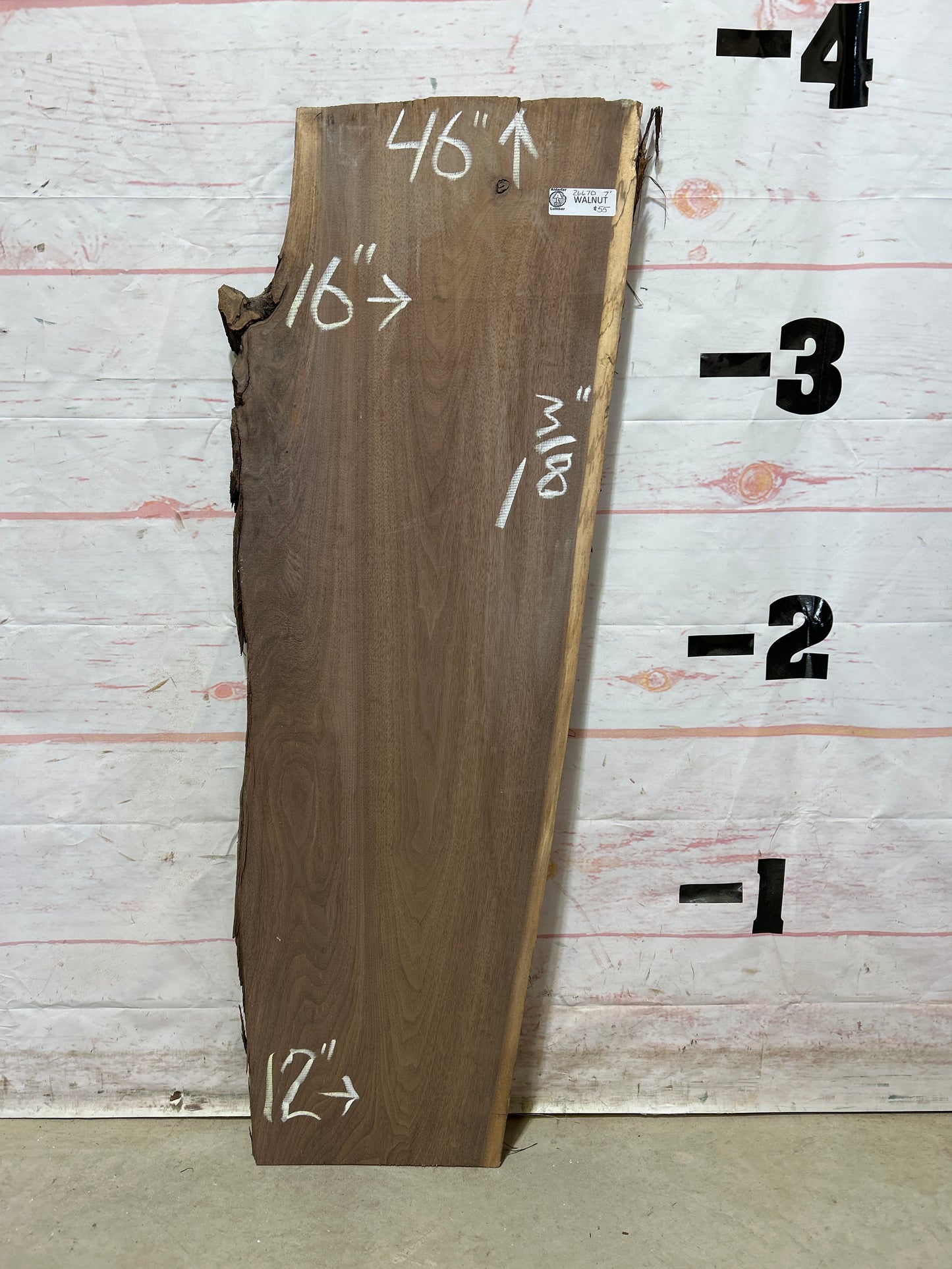 Live Edge Walnut Sku#26670M-7