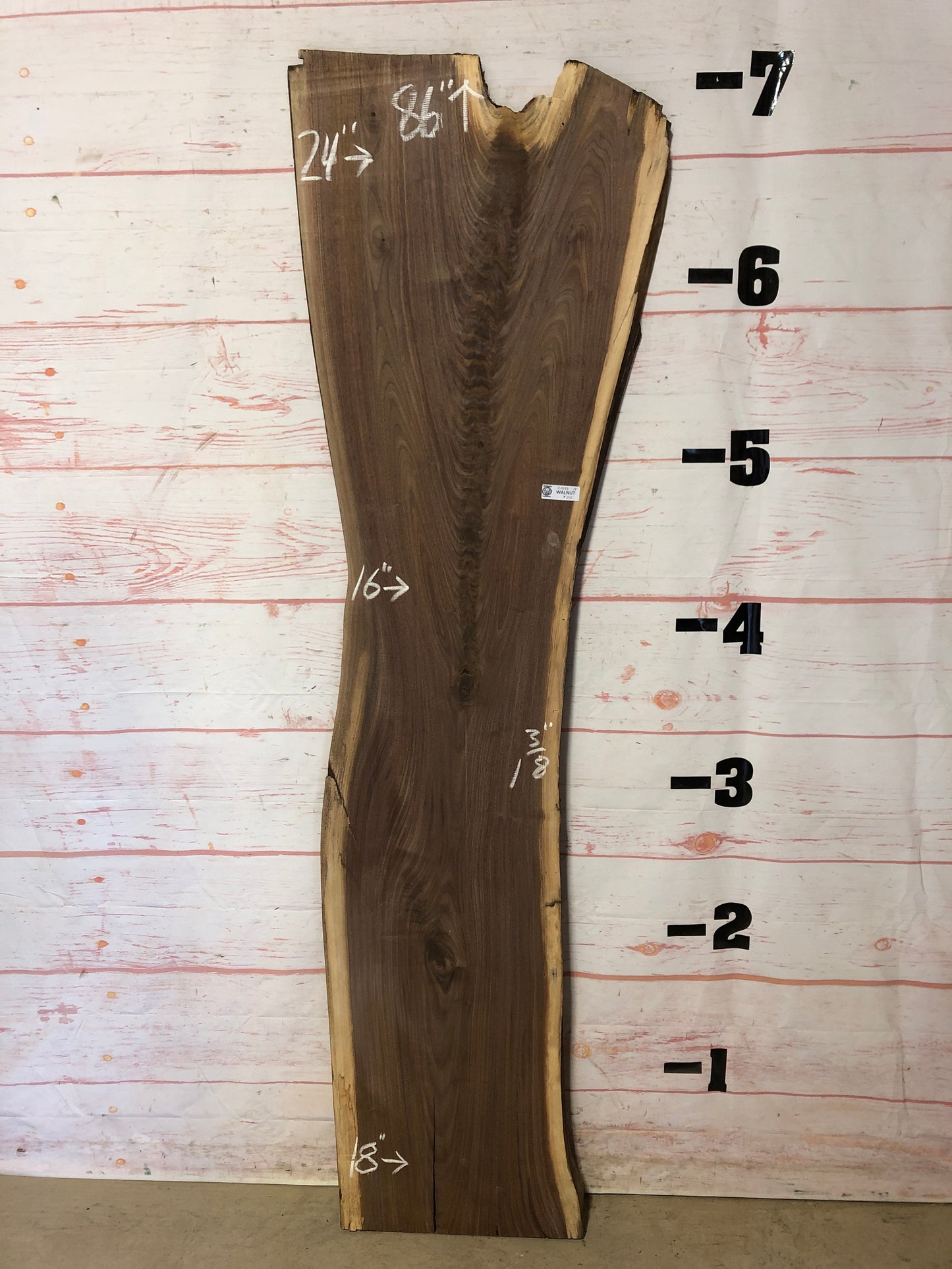 Live Edge Walnut Sku# 21593A-18