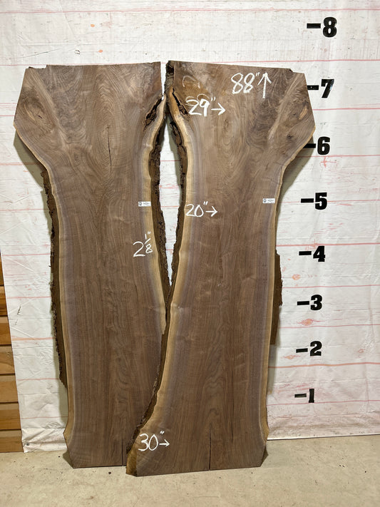 Live Edge Walnut Set Sku#27203K-62