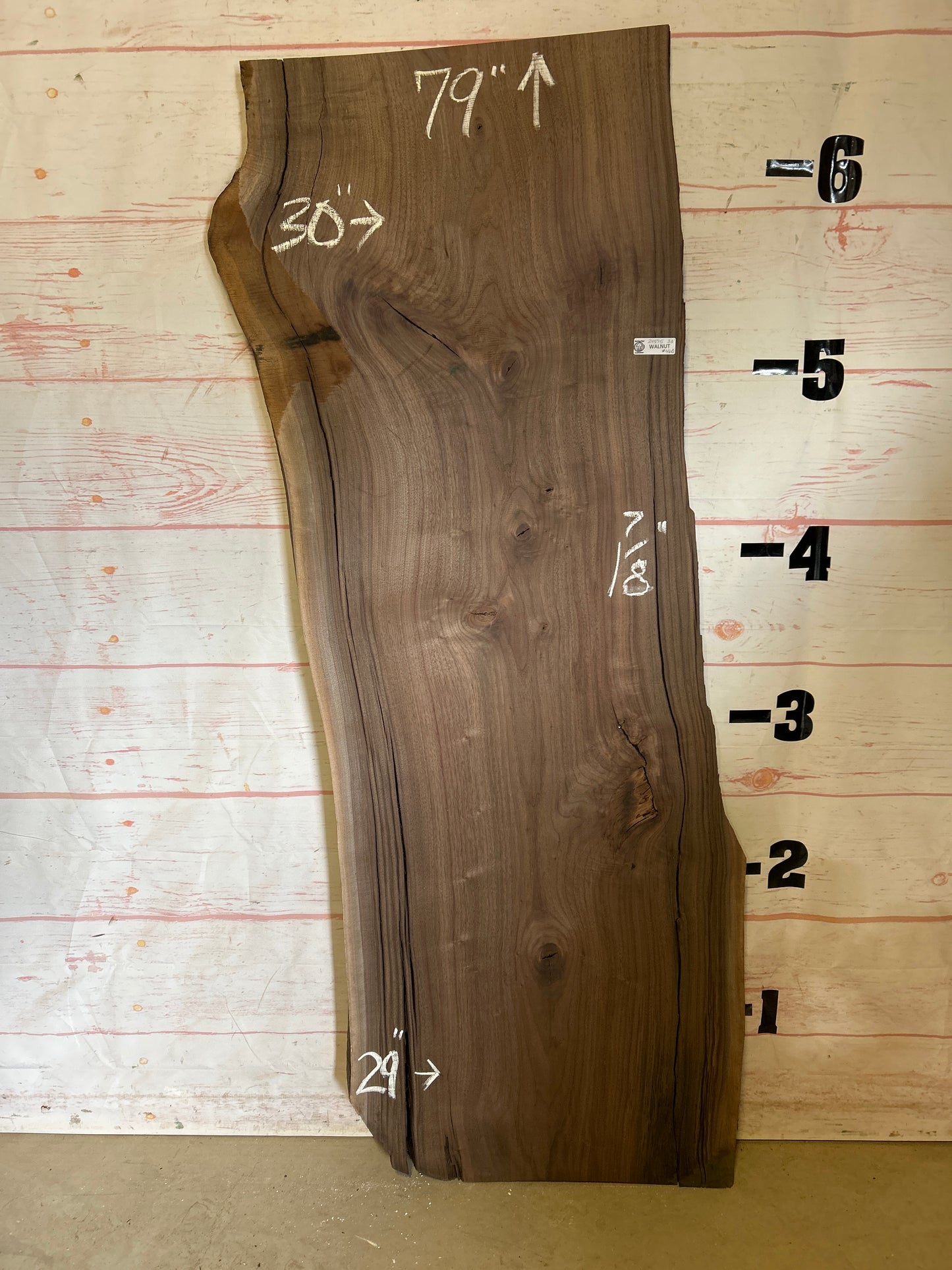 Live Edge Walnut Sku#24595-33