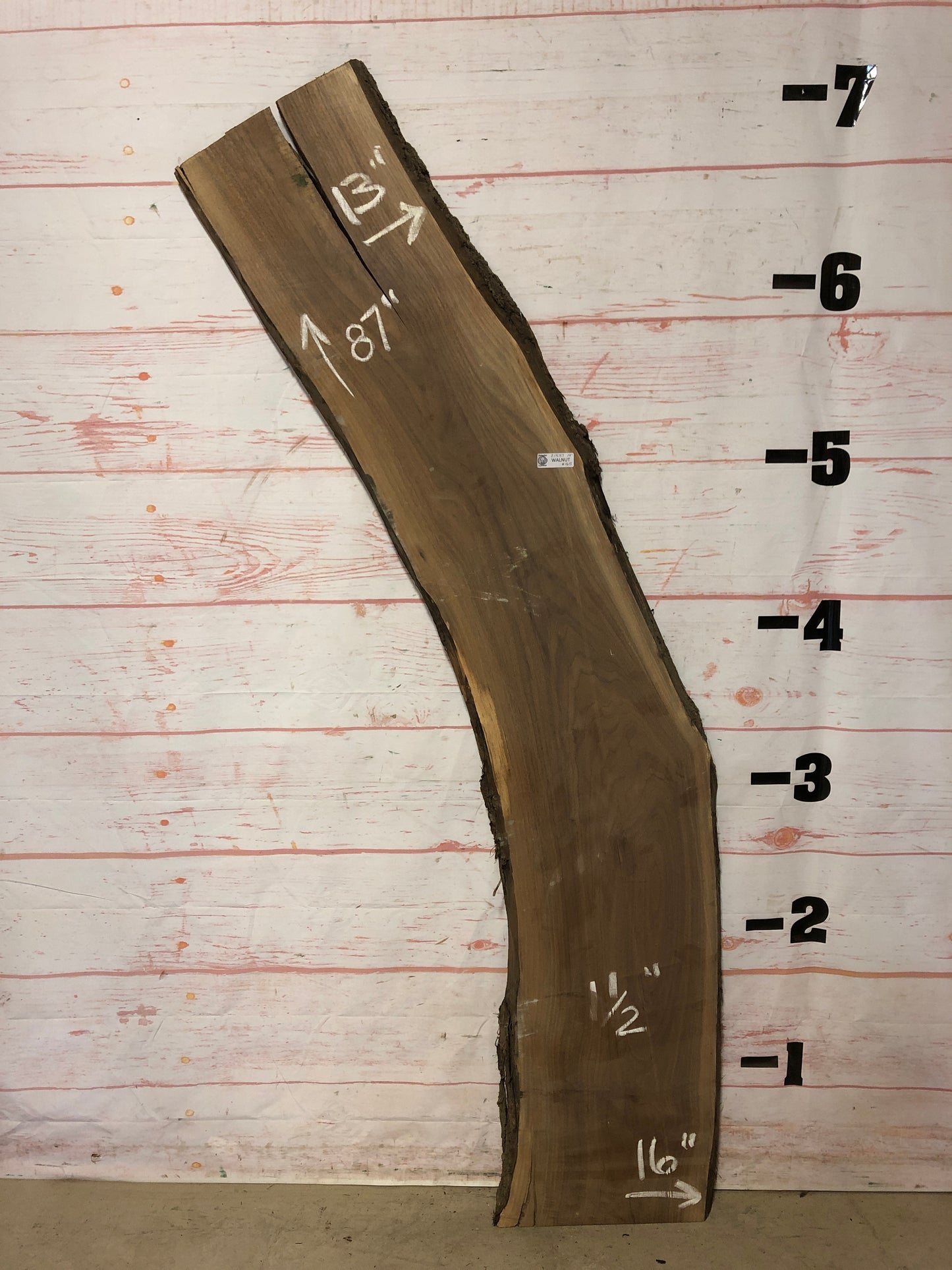 Live Edge Walnut Sku# 21537-14