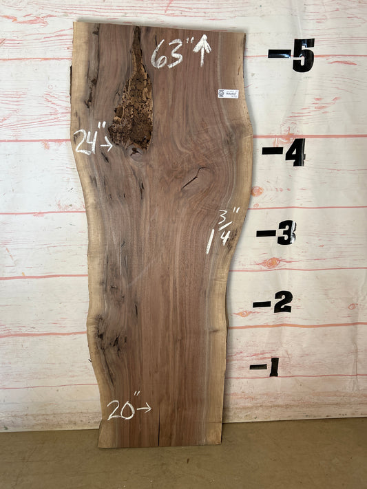 Live Edge Walnut Sku#24795A-17