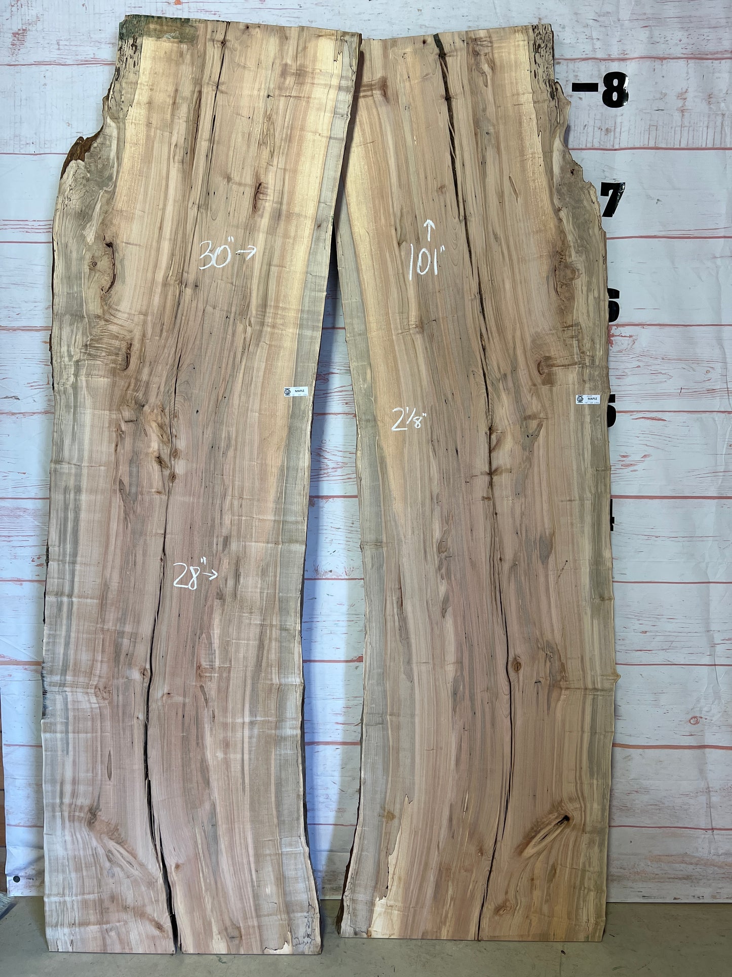 Live Edge Maple Set Sku# 22339-84