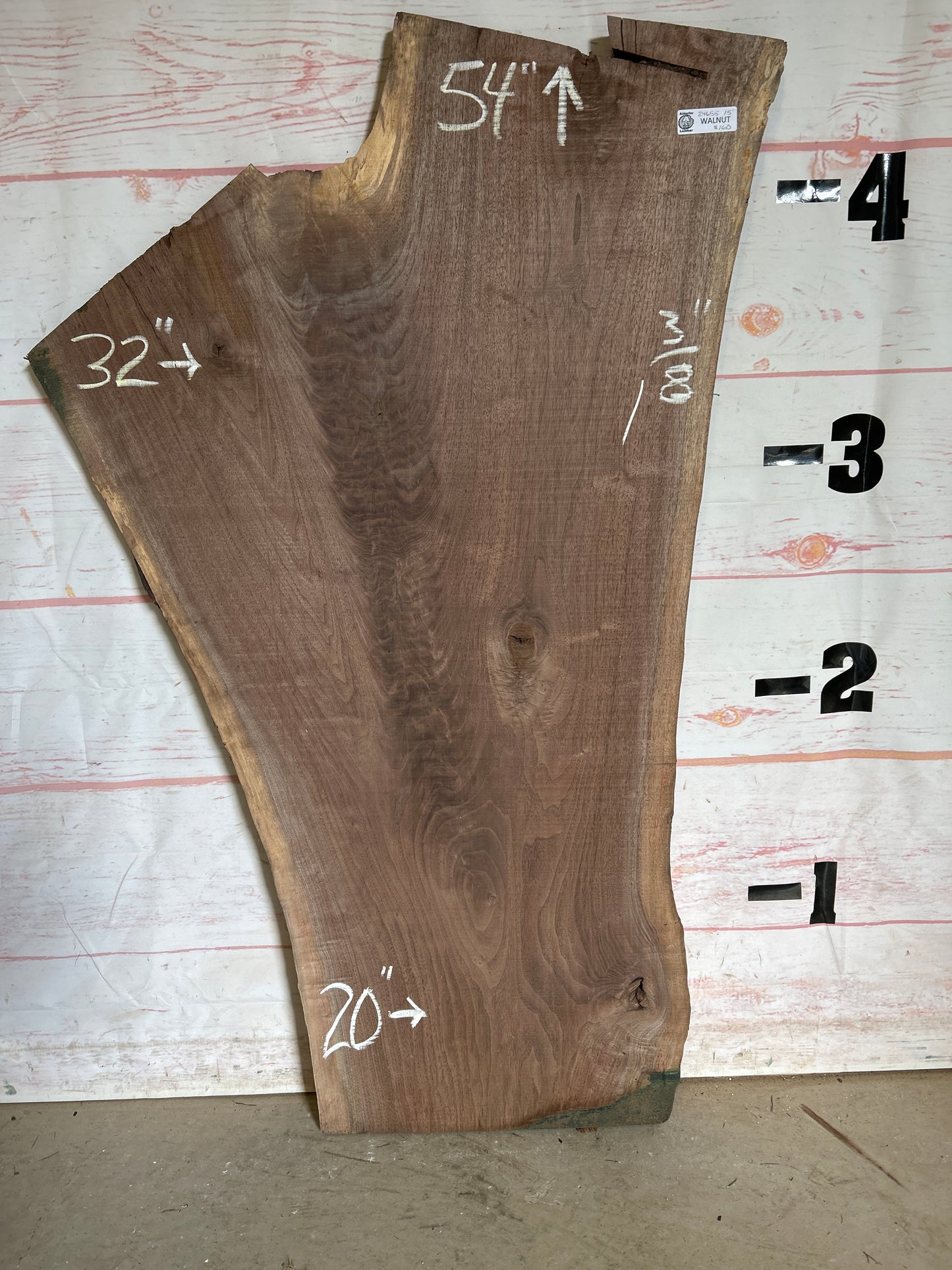 Live Edge Walnut Sku#24655A-15