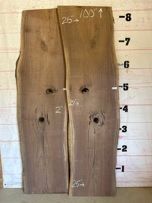 LiveEdge Walnut Set Sku#24857K-72