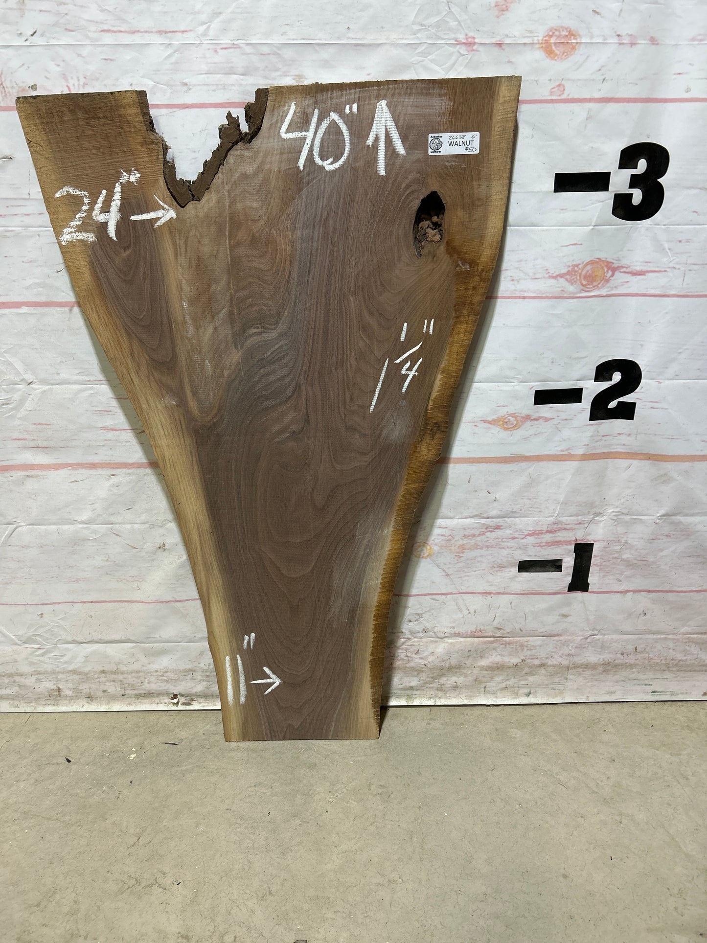 Live Edge Walnut Sku#26638M-6