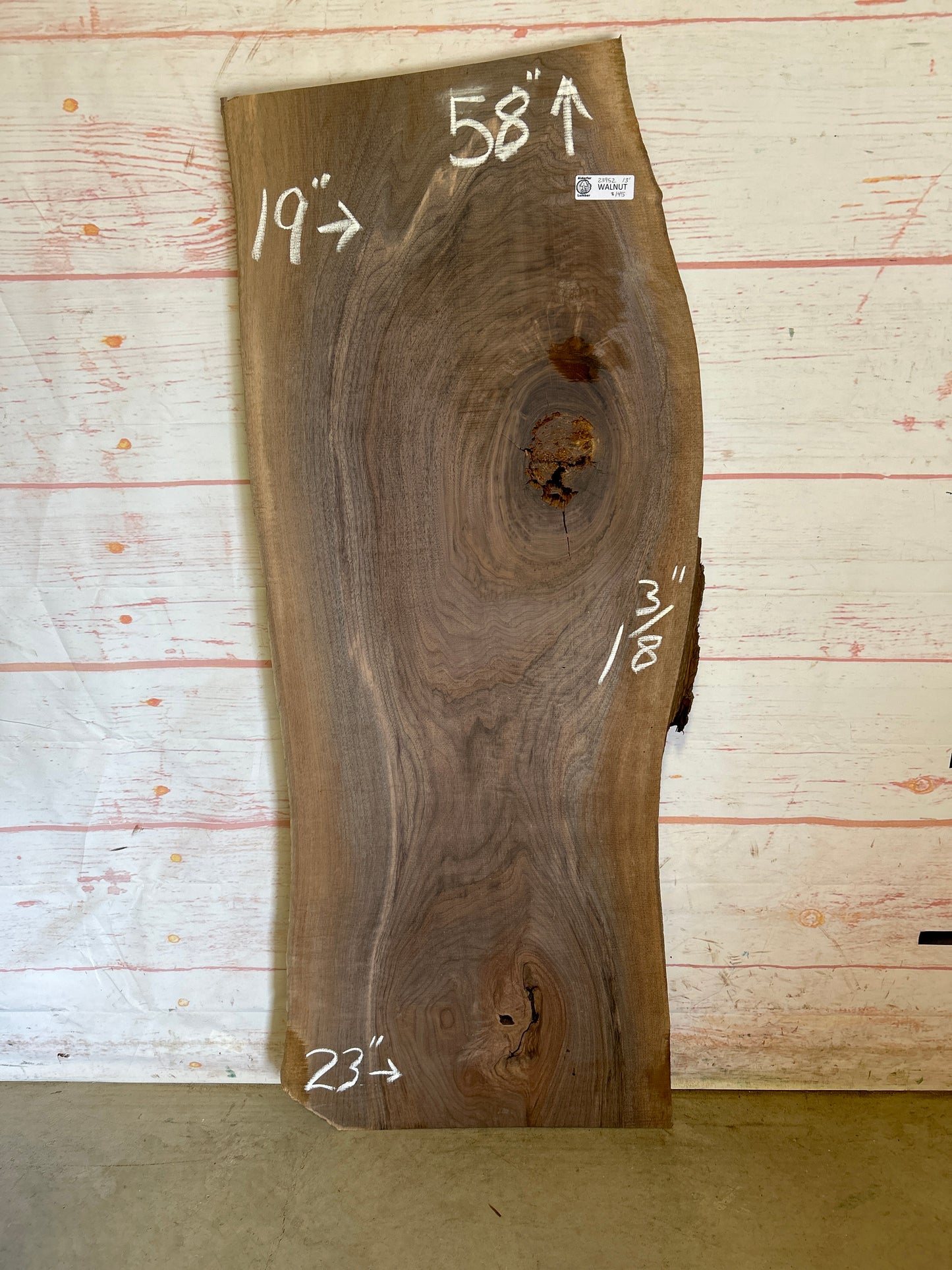 Live Edge Walnut Sku#23952M-13