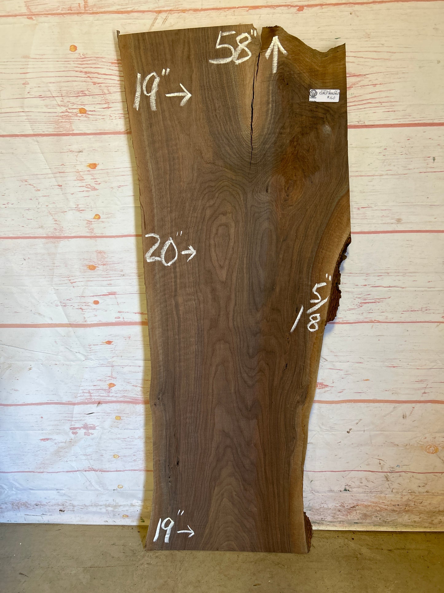 Live Edge Walnut Sku#23962M-14