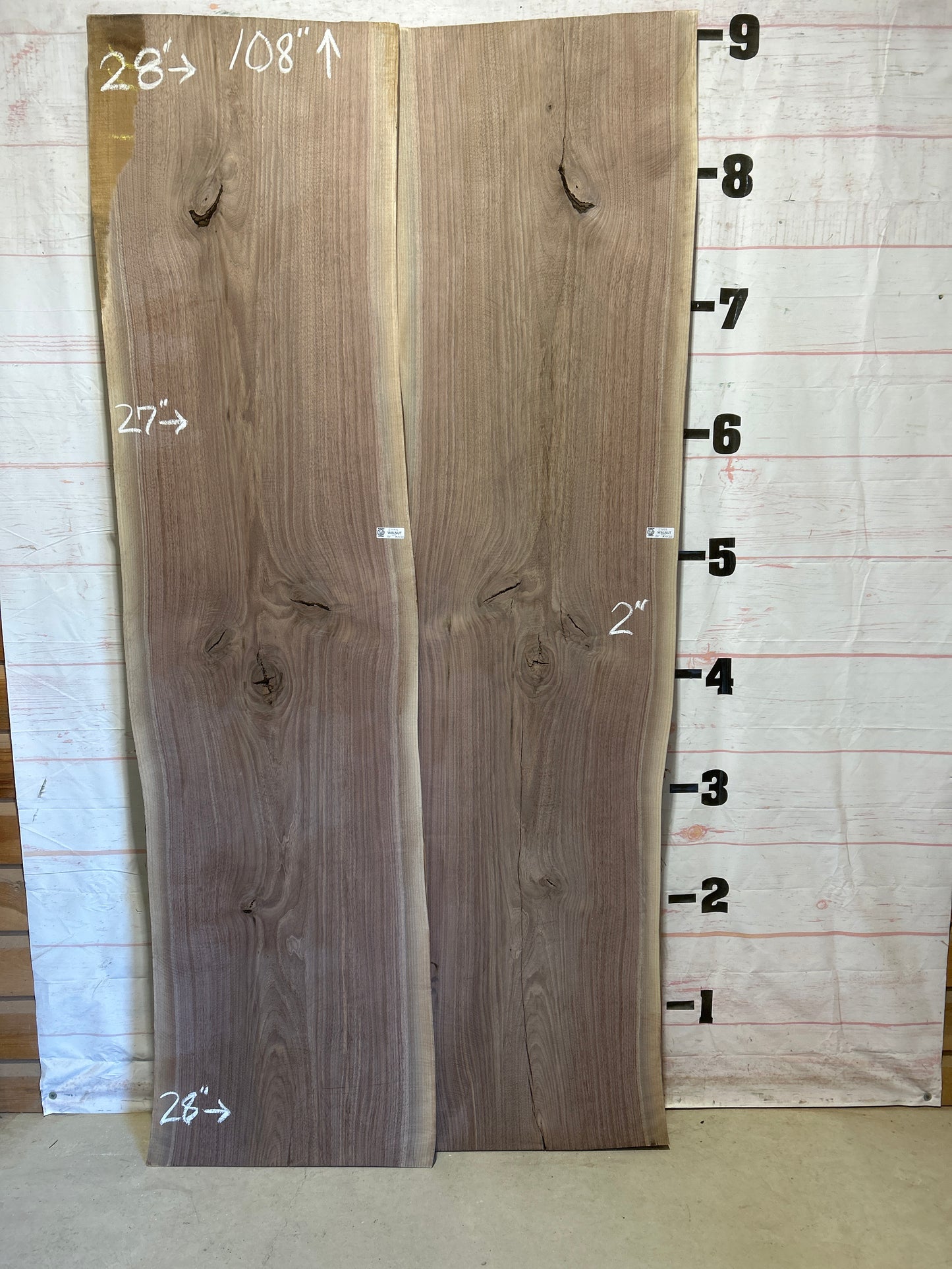 Live Edge Walnut Set Sku#27093K-84