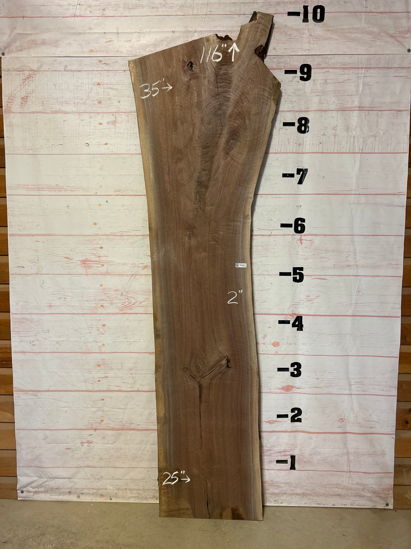 Live Edge Walnut Sku# 24703K-48