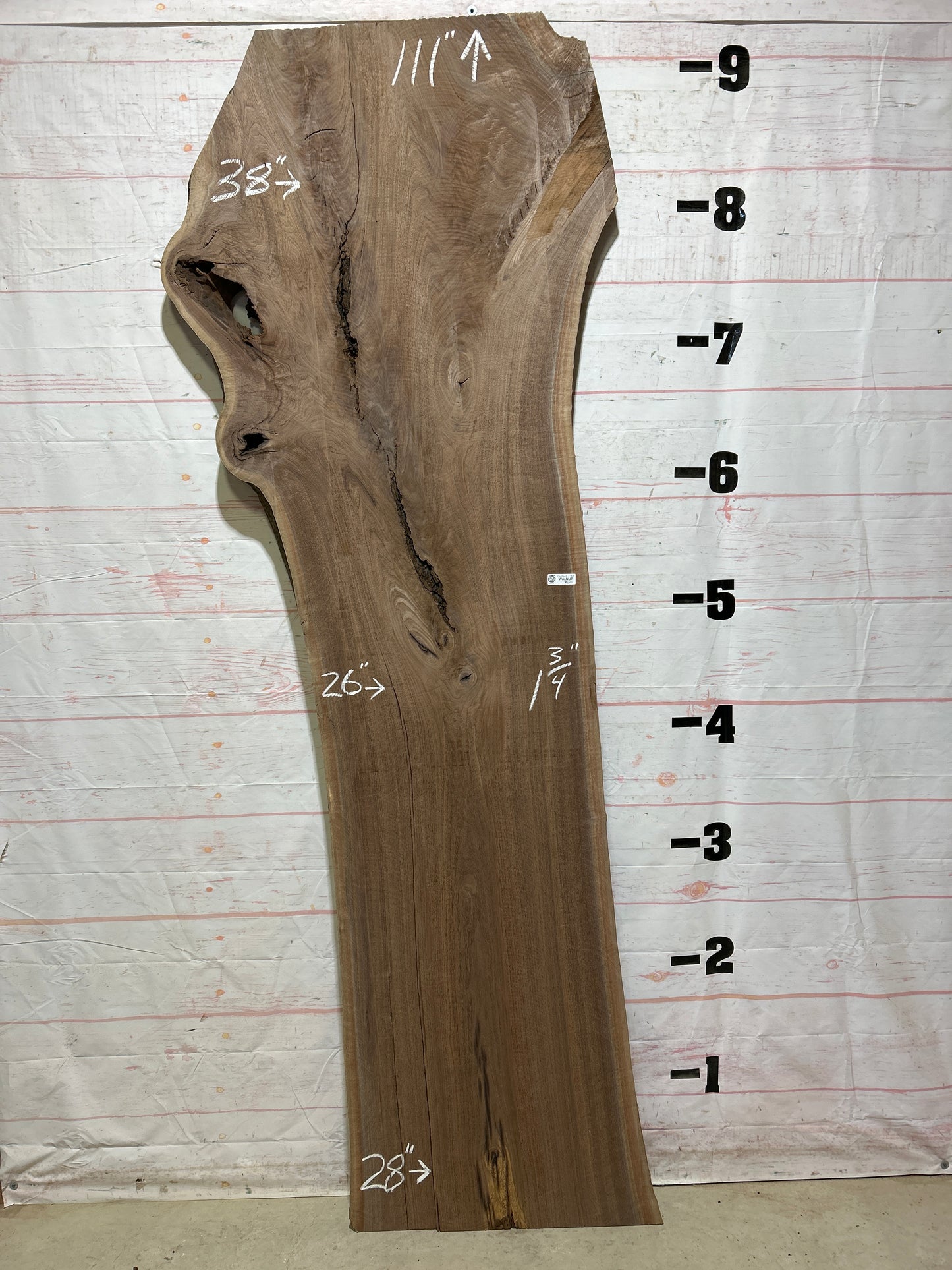 Live Edge Walnut Sku#26767-43