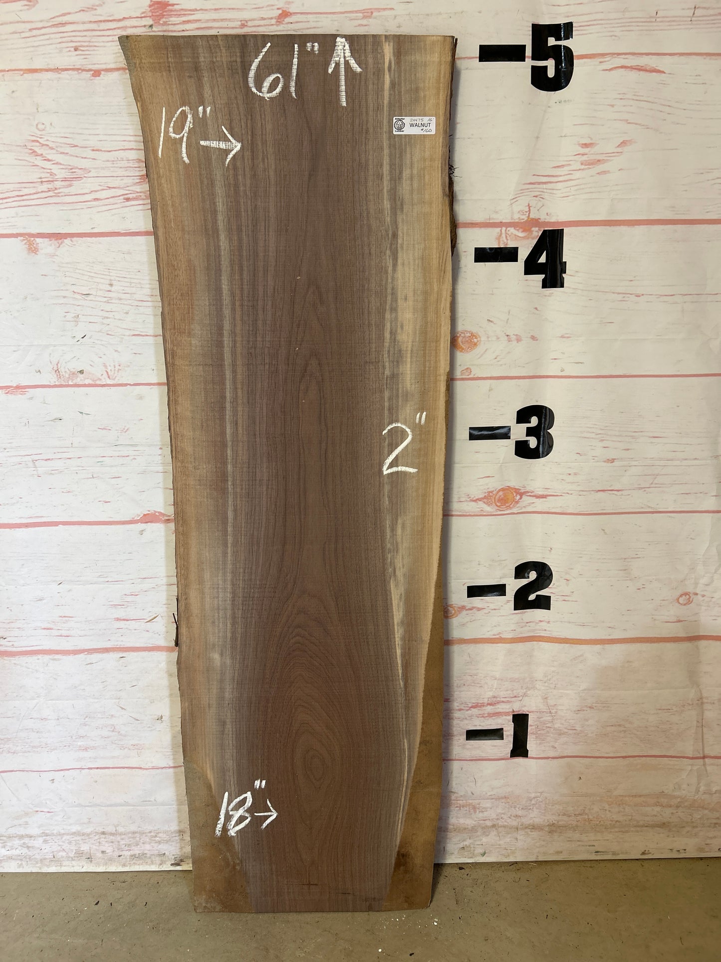 Live Edge Walnut Sku#24475A-16