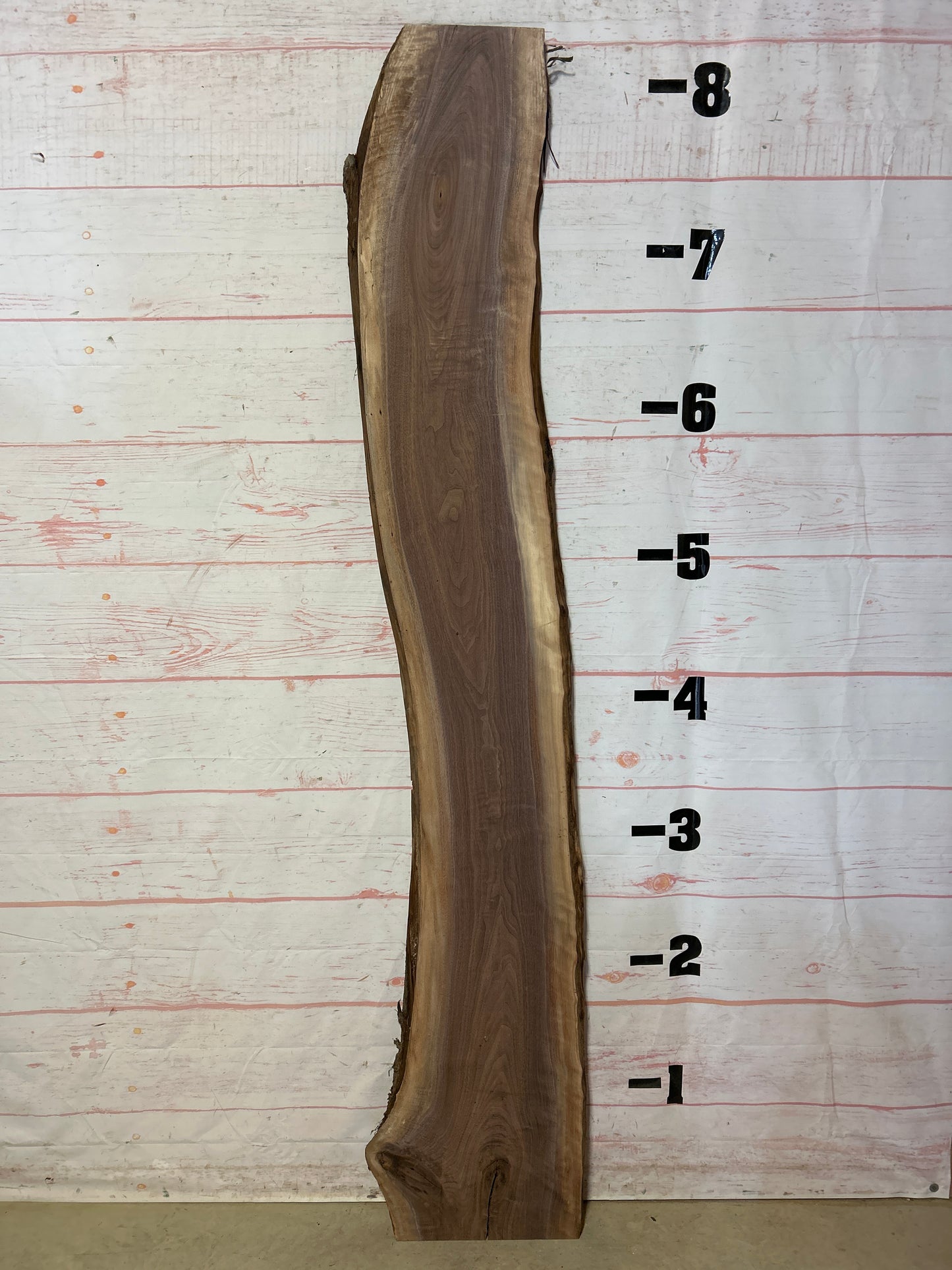 Live Edge Curly Walnut Sku#24236A-14