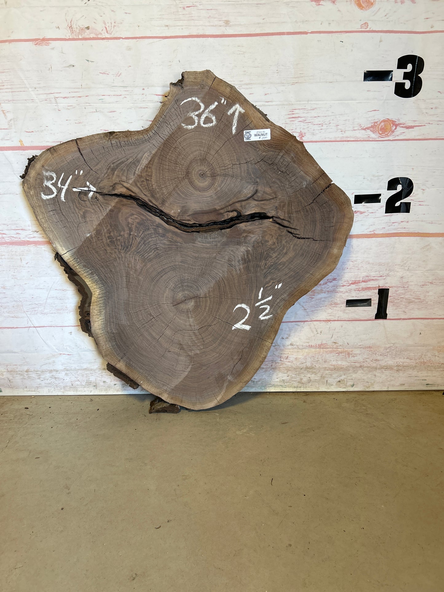 Live Edge Walnut Cookie#24016M