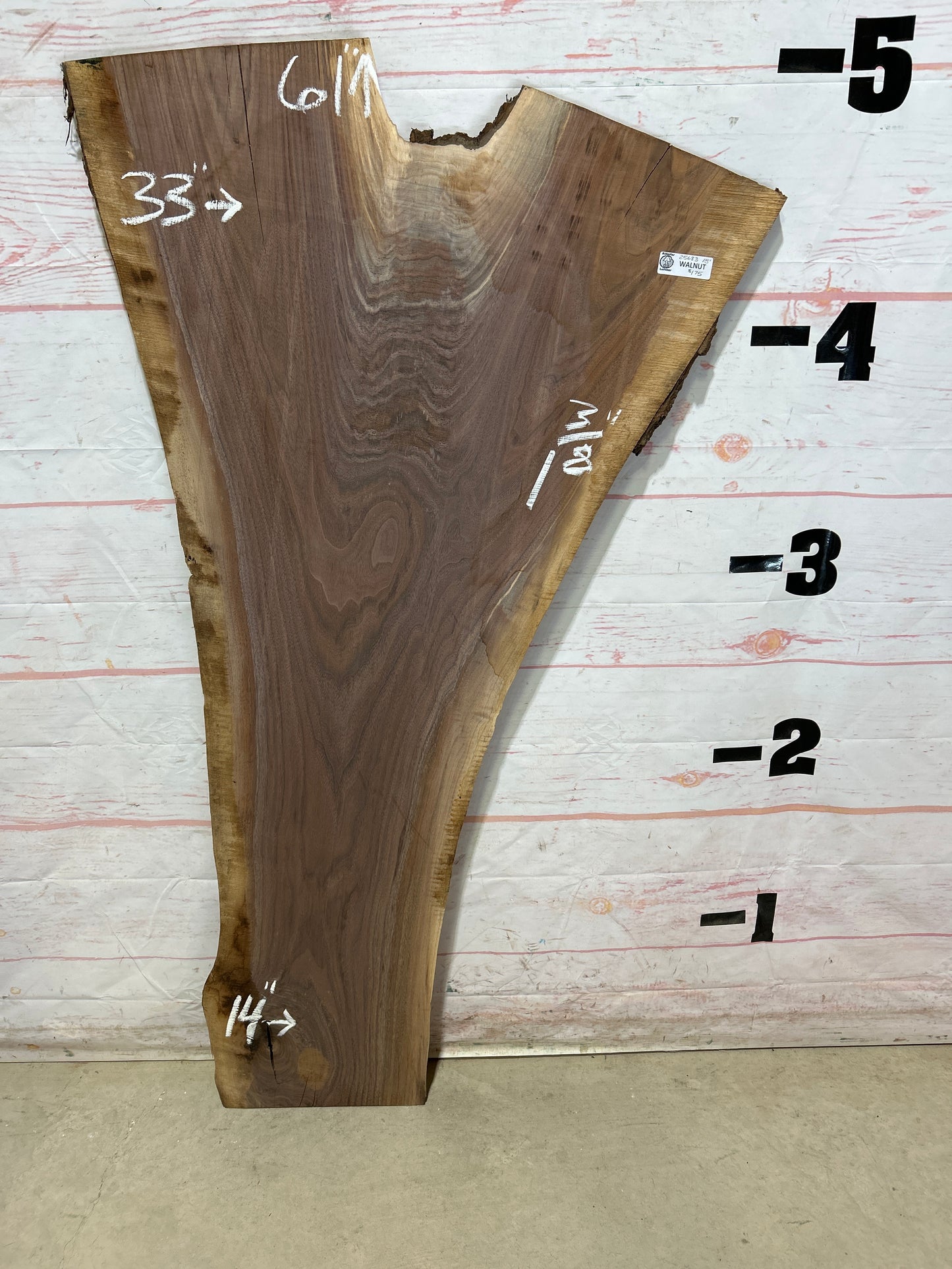 Live Edge Walnut Sku#25683M-15