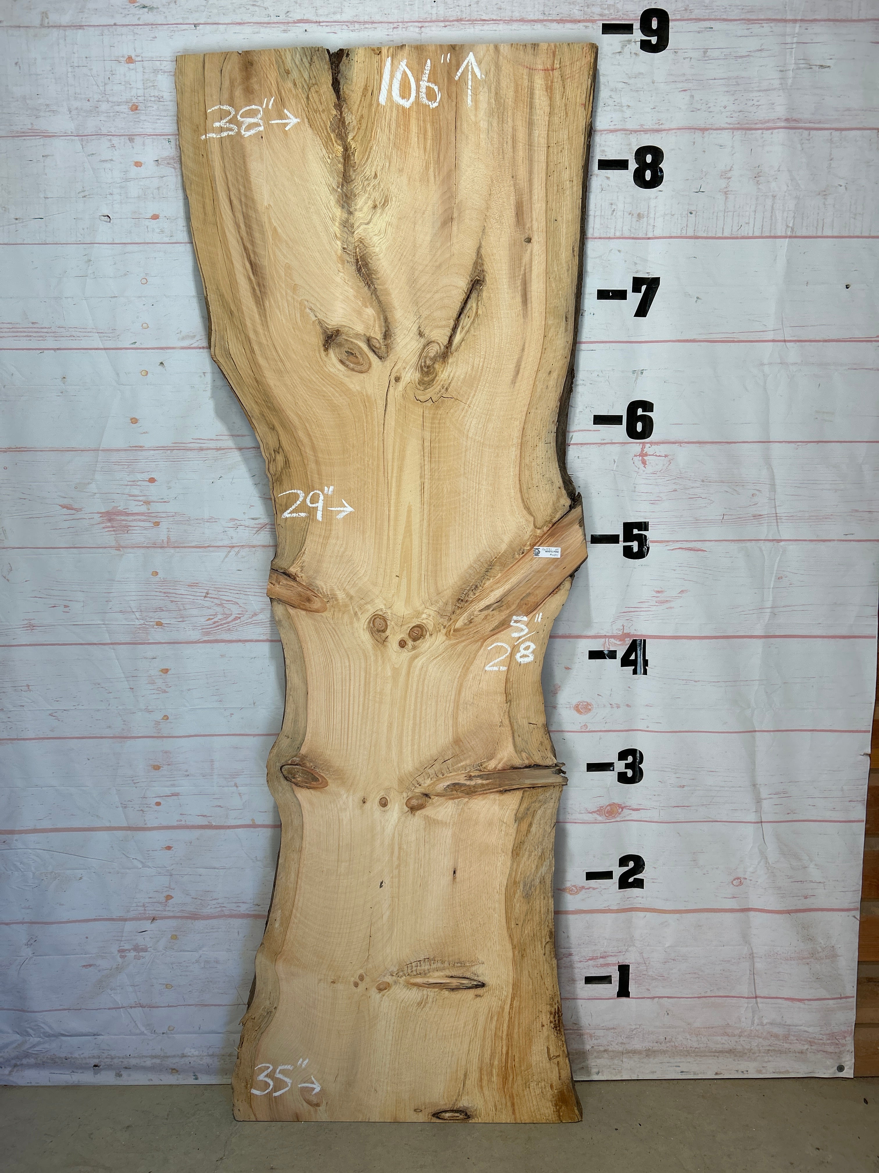 Live Edge Pine Slabs, Pine Wood Slabs With Live Edge, Kiln Dried ...