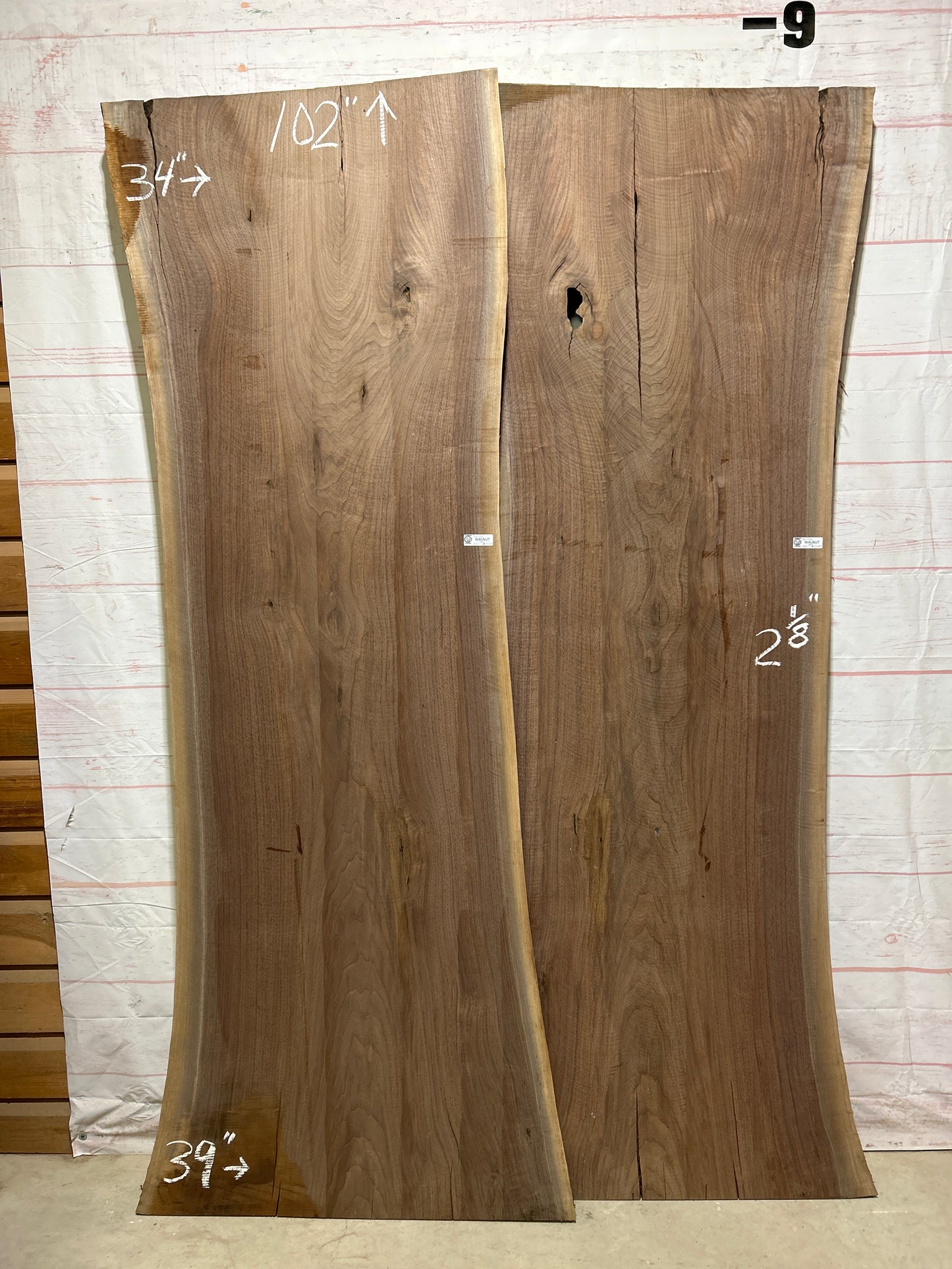 Live Edge Walnut Set Sku#26726K-104