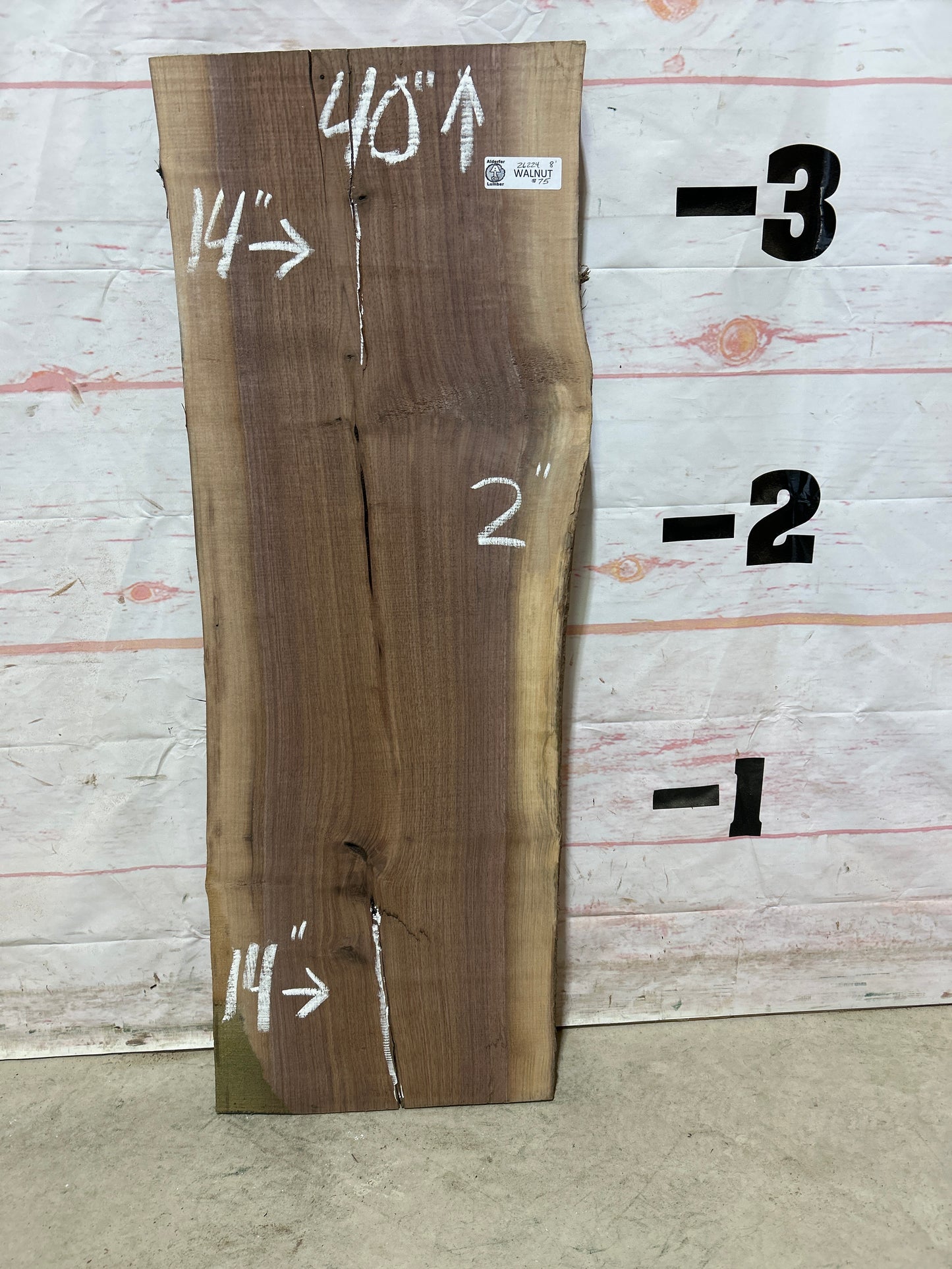 Live Edge Walnut Sku#26224M-8