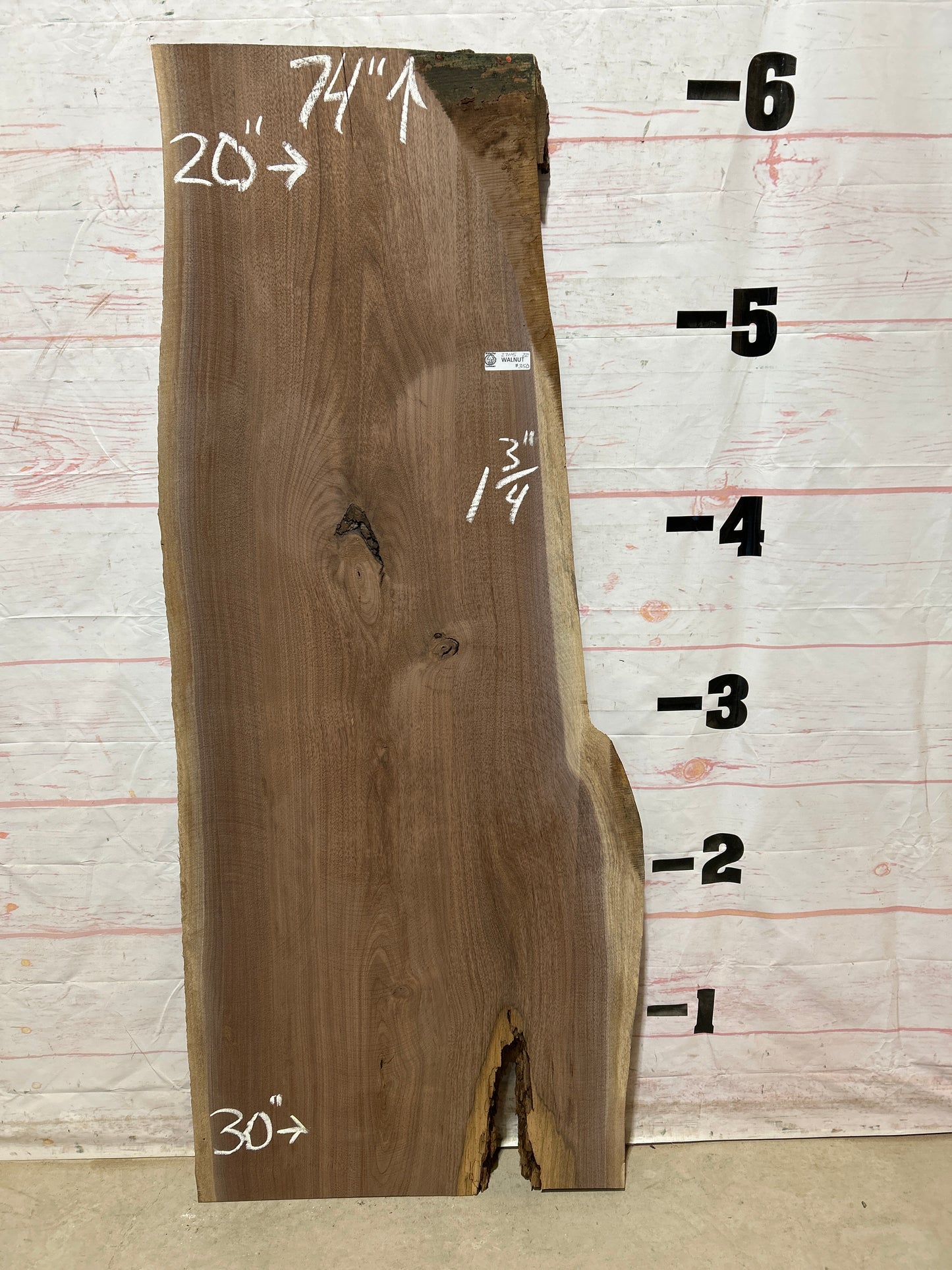 Live Edge Walnut Sku#27115-22
