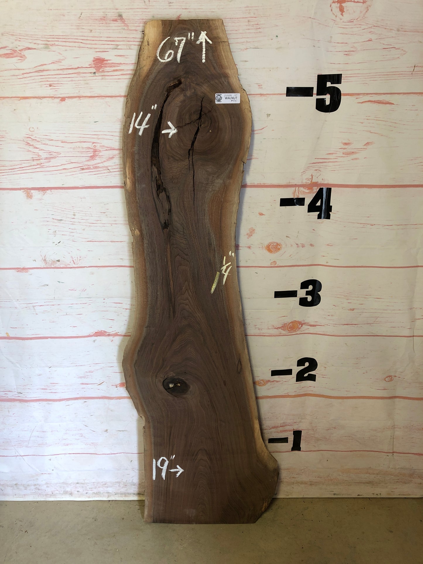 Live Edge Walnut Sku#22839A-10