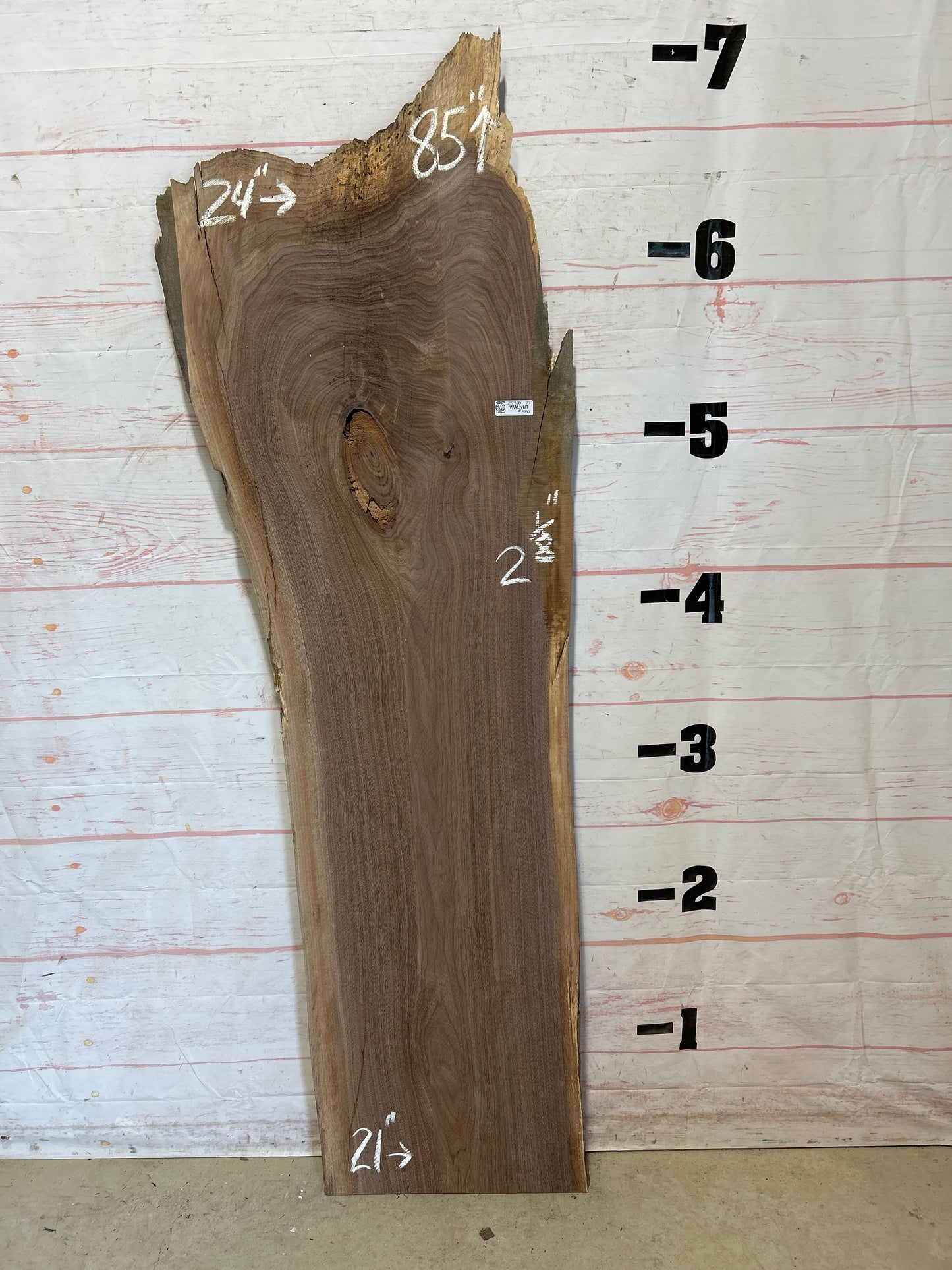 Live Edge Walnut Sku#25968A-27