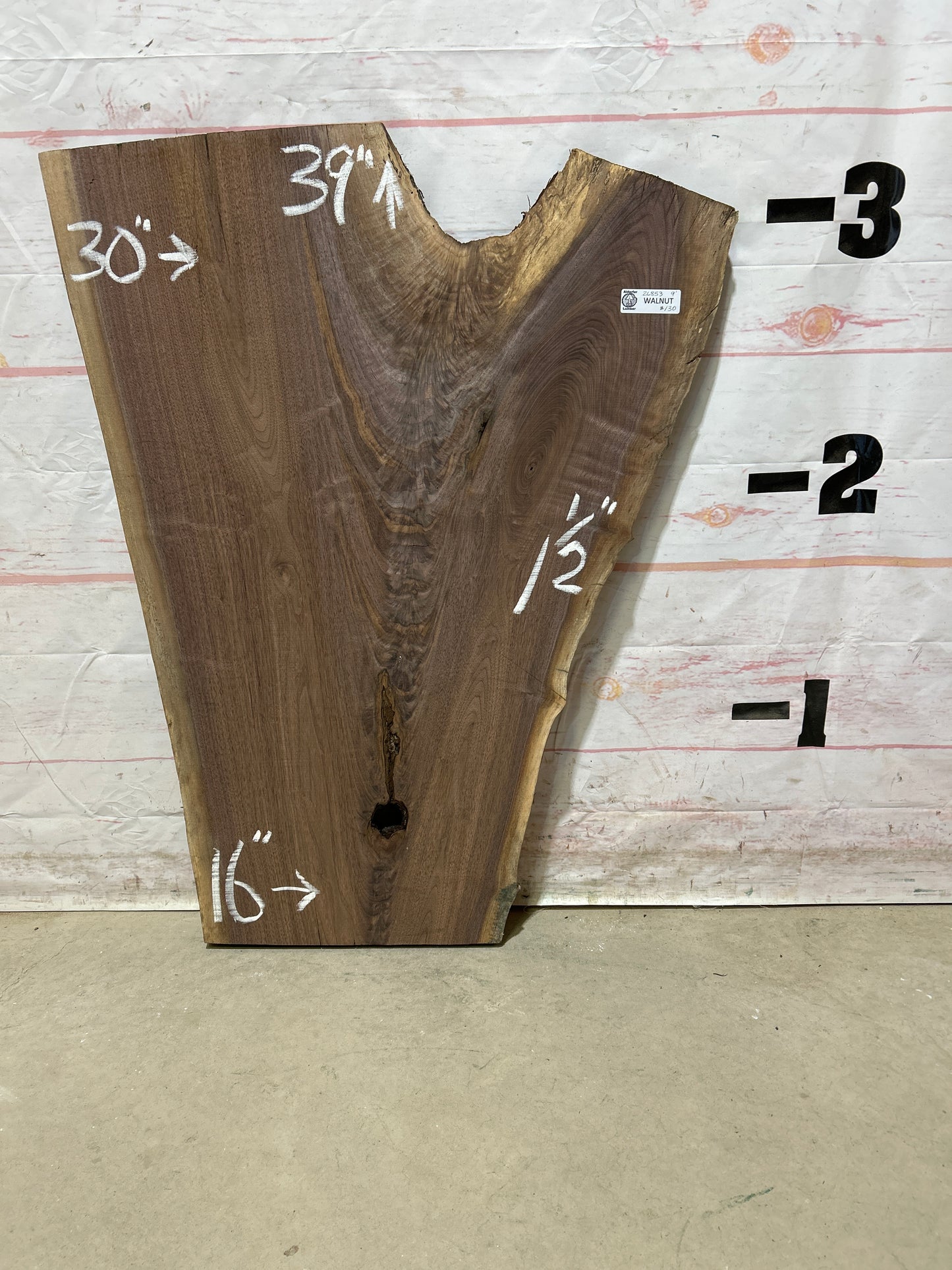 Live Edge Walnut Sku#26853M-9