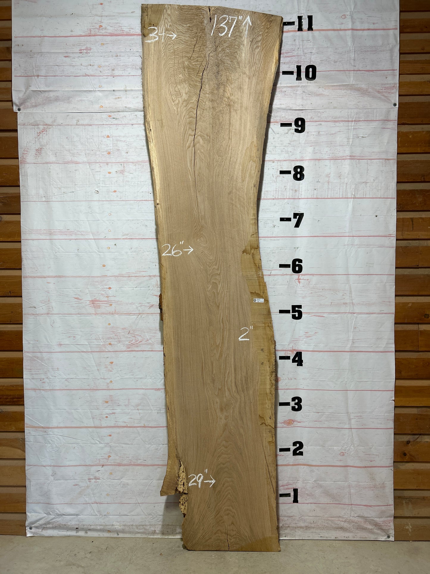 Live Edge White Oak Sku#26294-57
