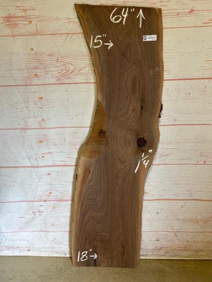 Live Edge Walnut Sku#23953M-9