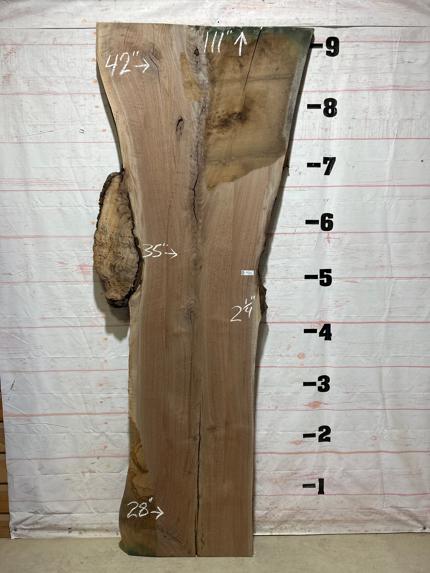 Live Edge Walnut Sku#26885-61