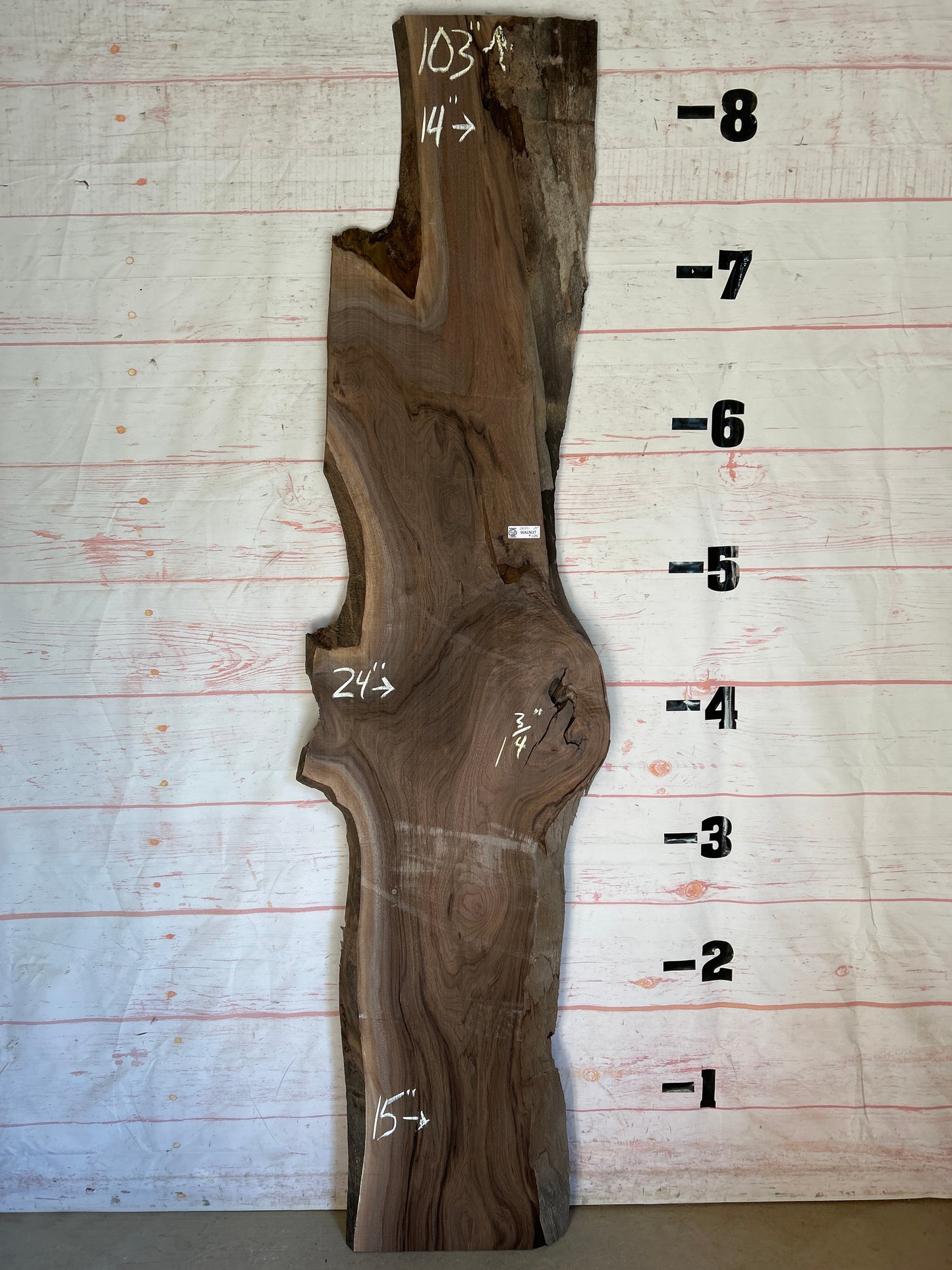 Live Edge Walnut Sku#24591-24