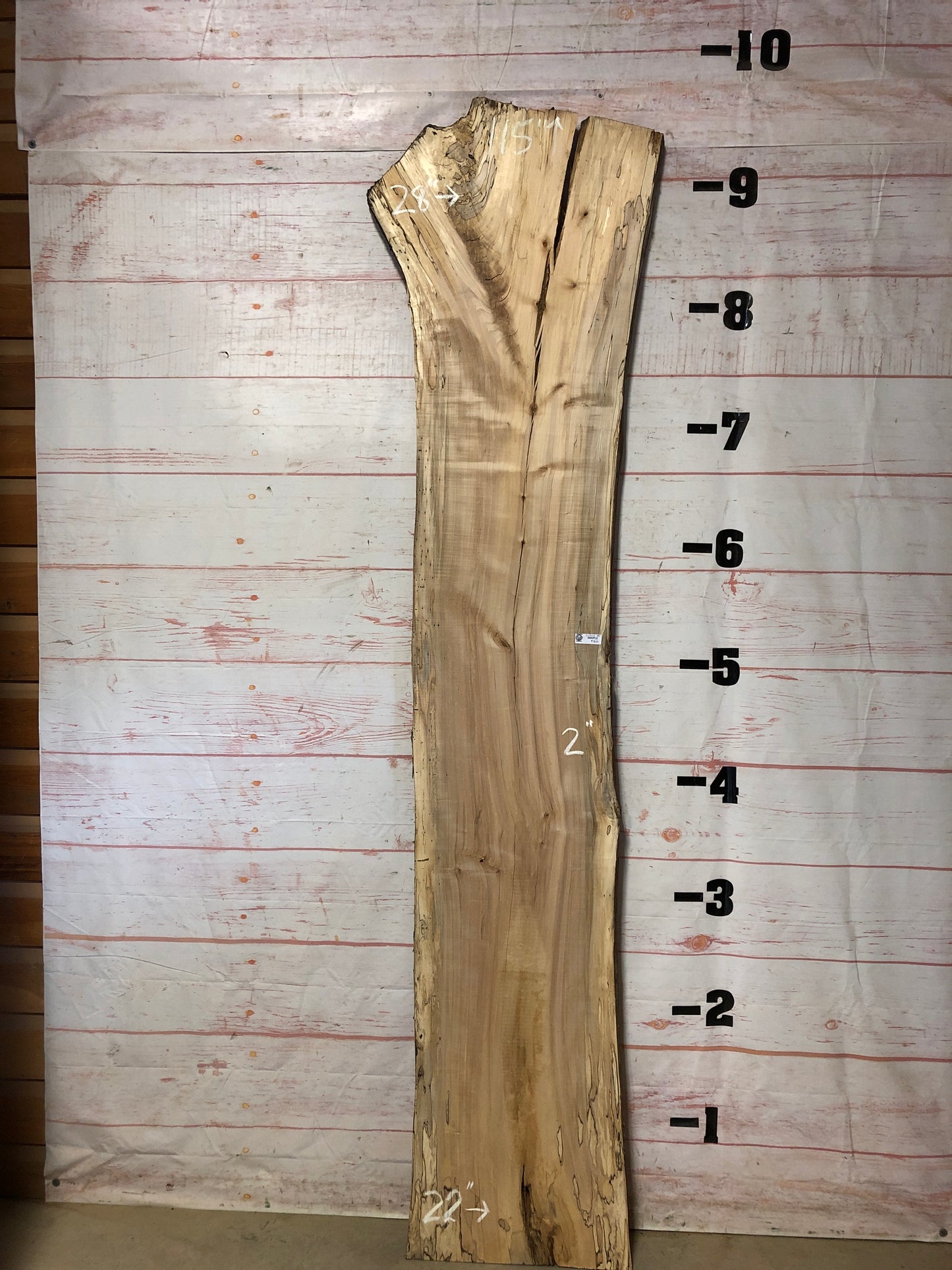 Live Edge Spalted Maple Sku#22924-40