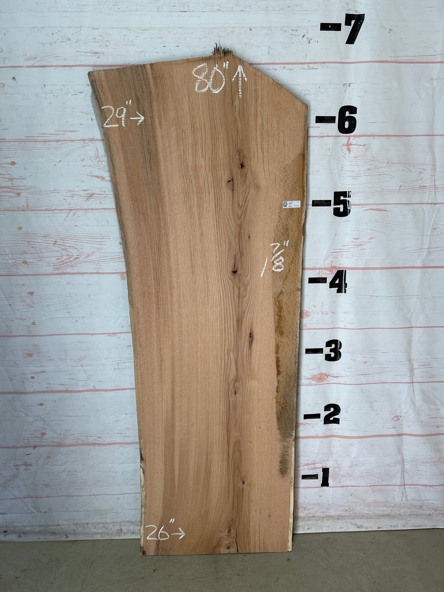 Live Edge Red Oak Sku#26941-31