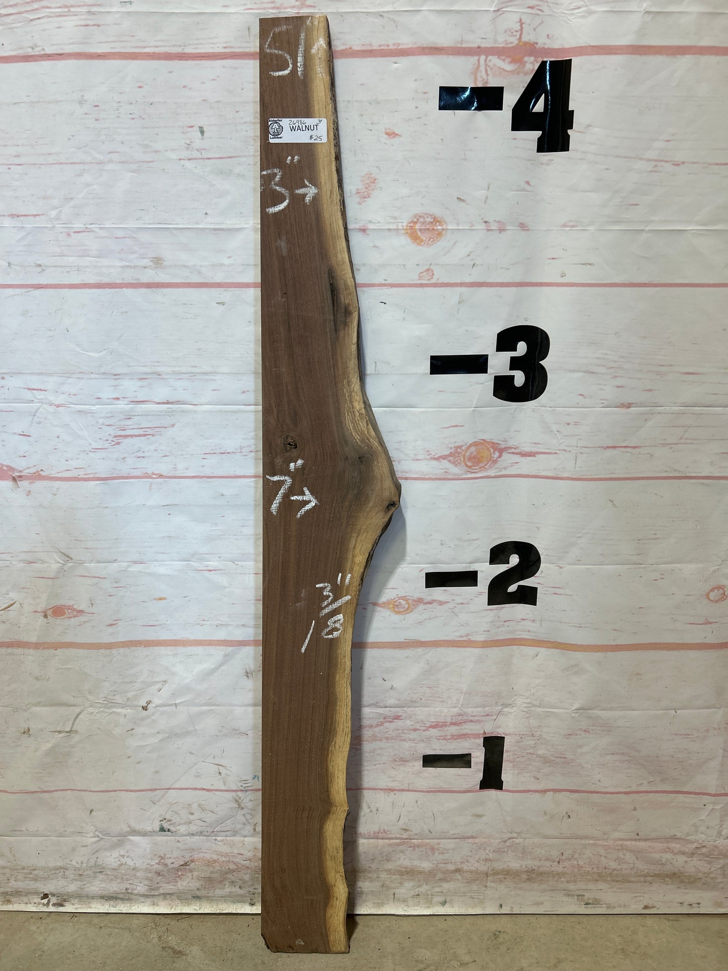 Live Edge Walnut Sku#26986M-3