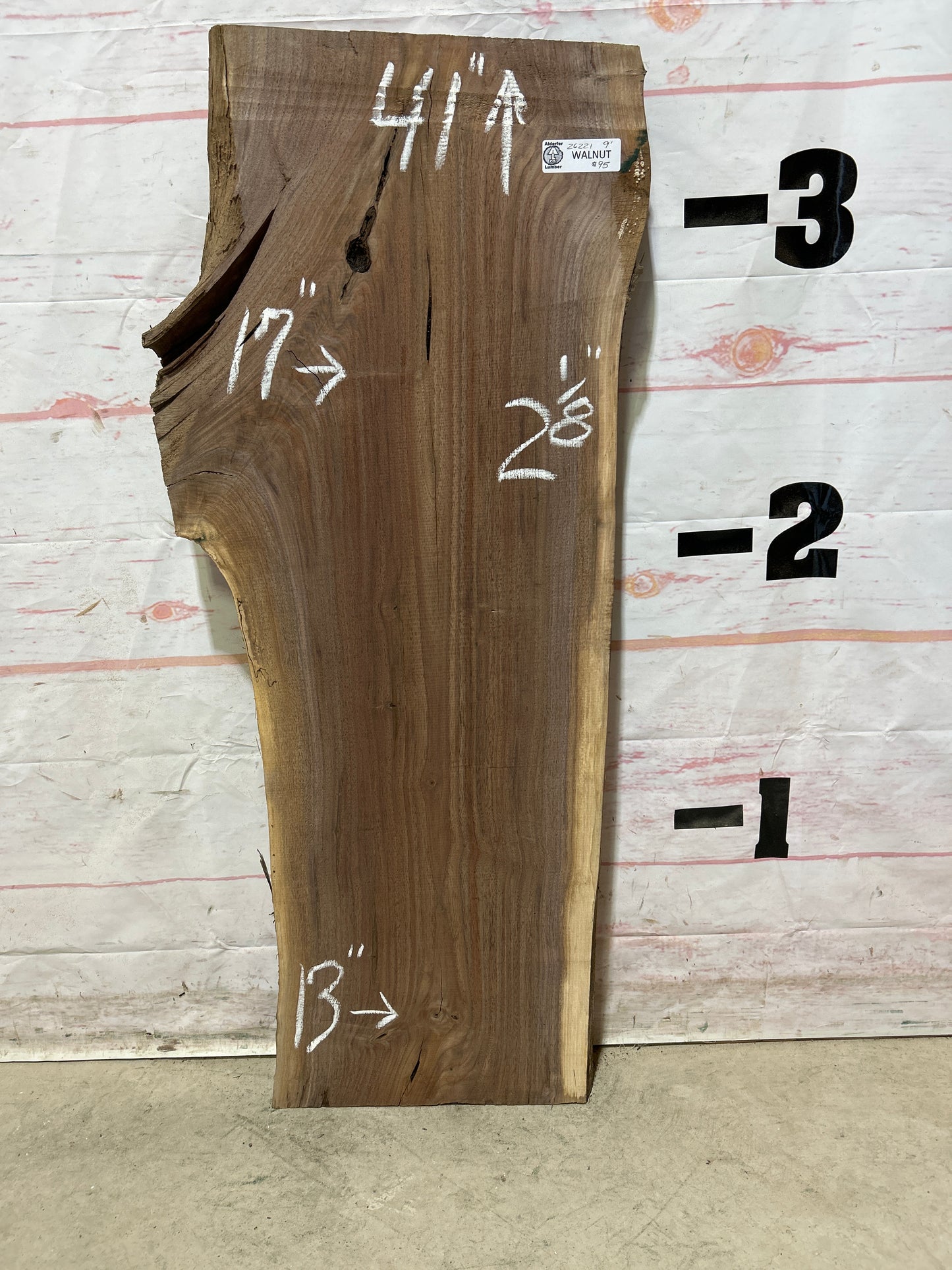 Live Edge Walnut Sku#26221M-9