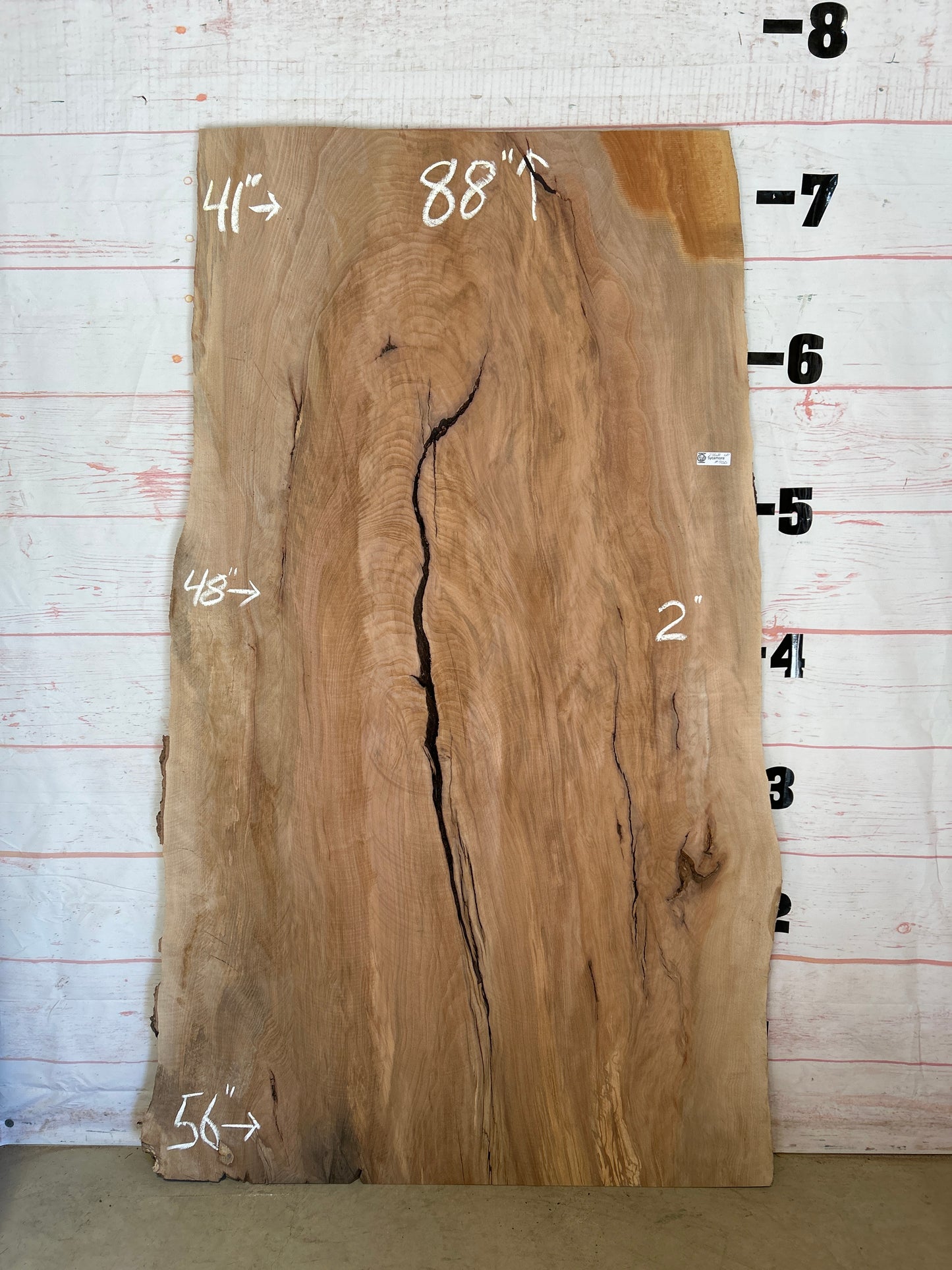 Live Edge Sycamore Sku# 23868-60