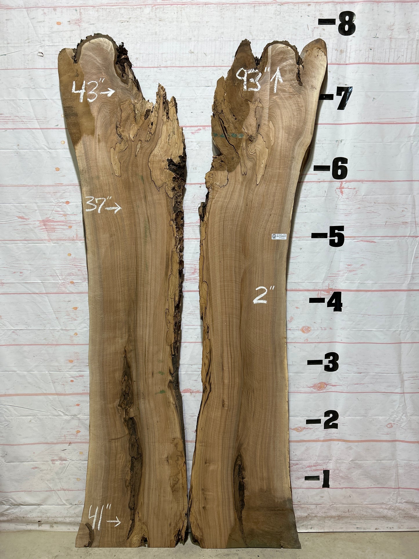 Live Edge Butternut Sku#26753S-52