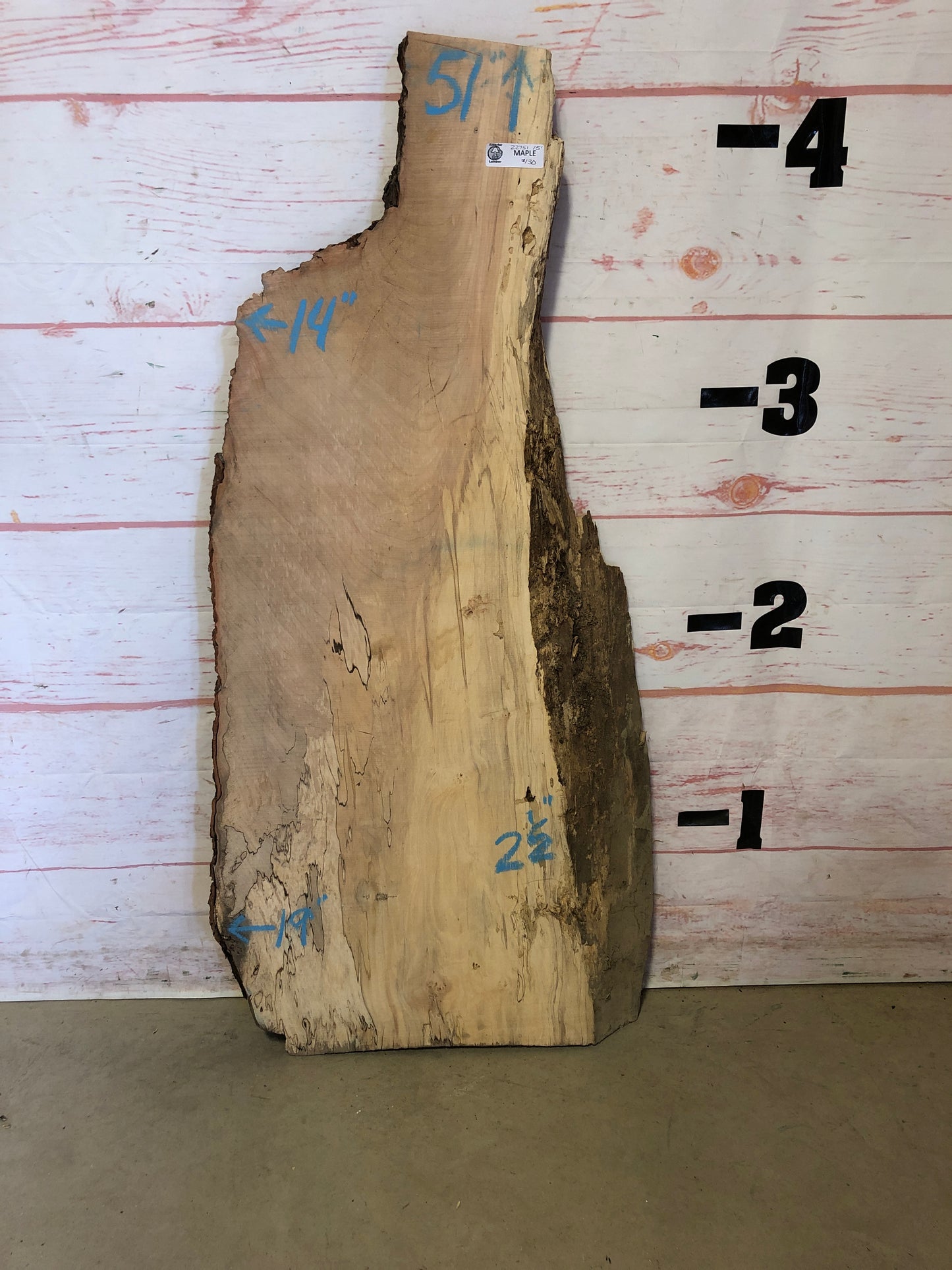 Live Edge Maple Sku#22751M-15