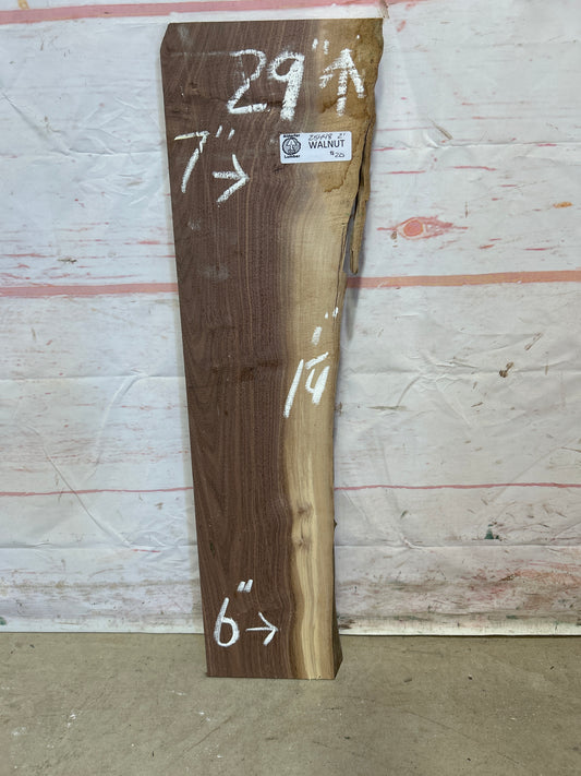 Live Edge Walnut Sku#25448M-2